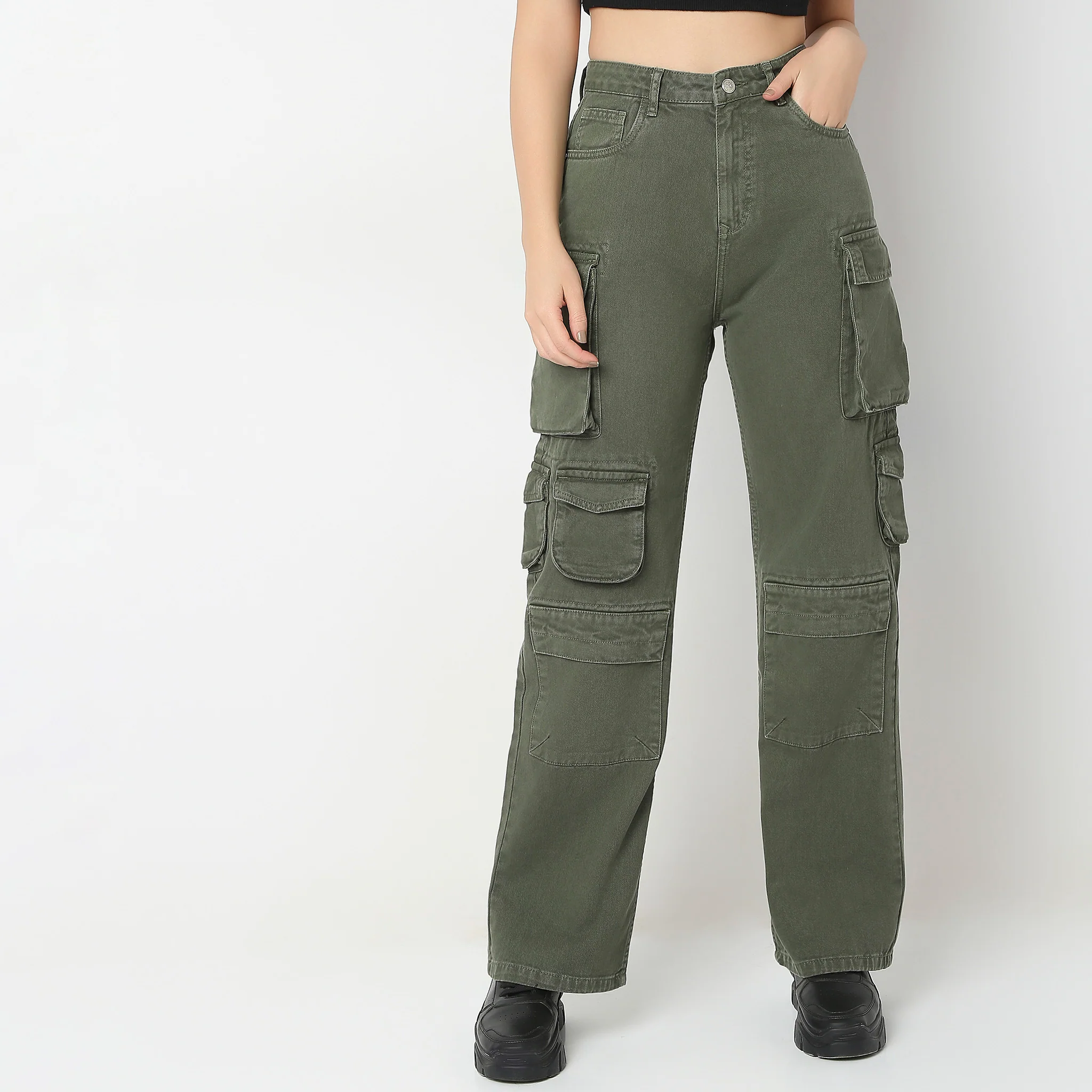 Cargo Fit High Rise Jeans - Image 7