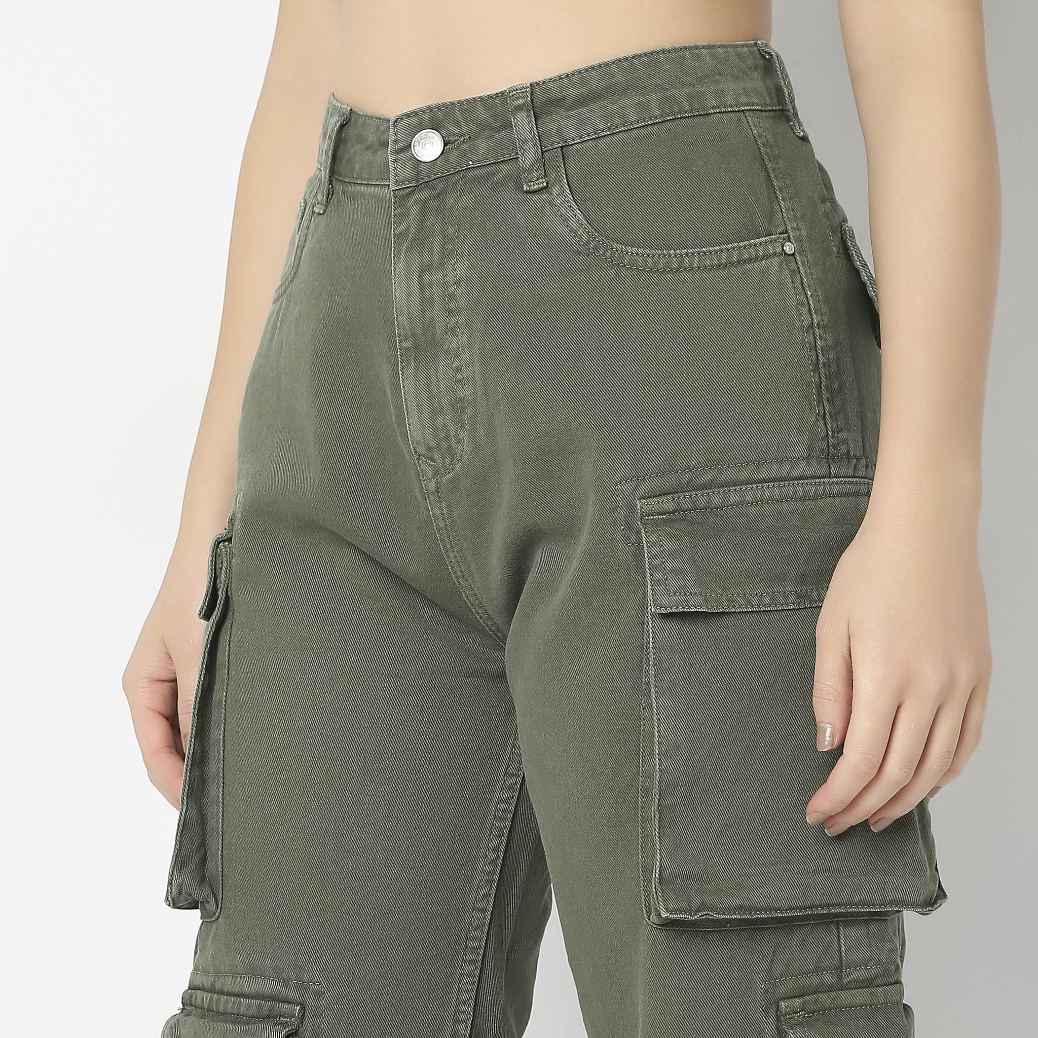Cargo Fit High Rise Jeans - Image 9