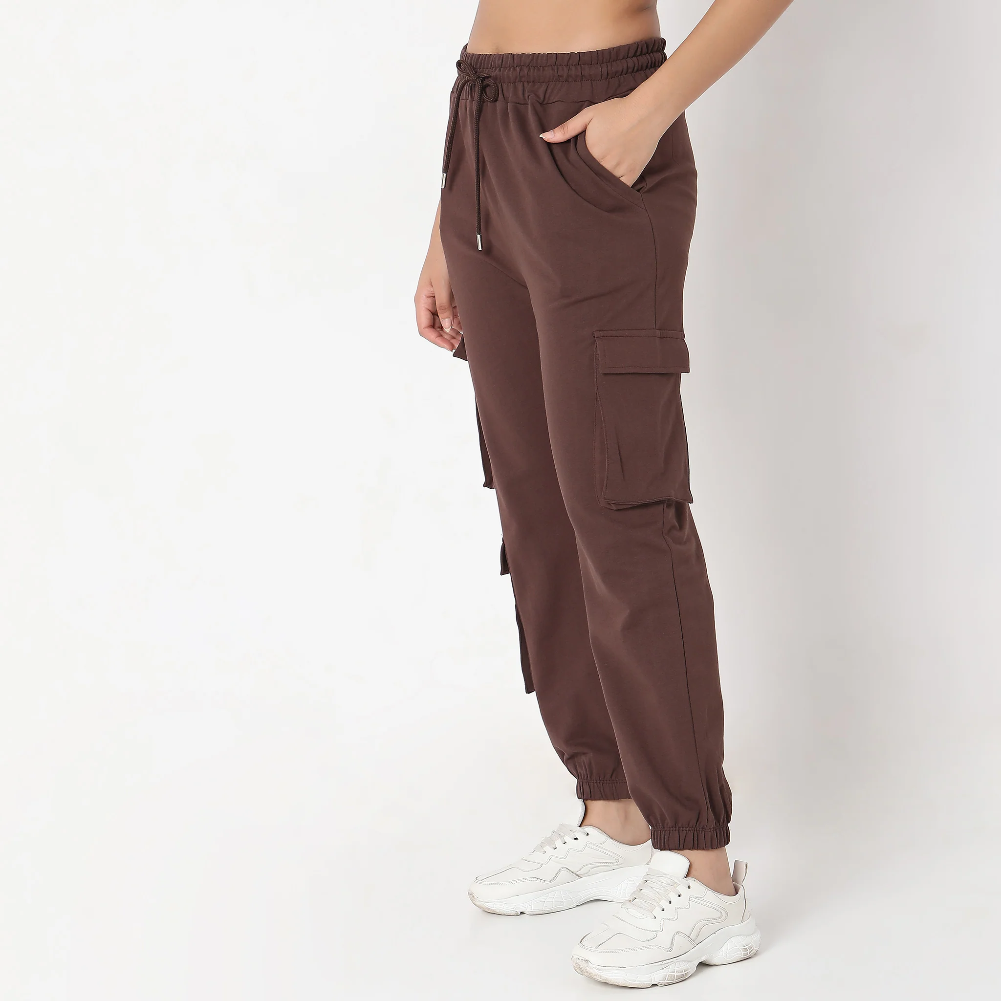 Regular Fit Solid Joggers - Image 10
