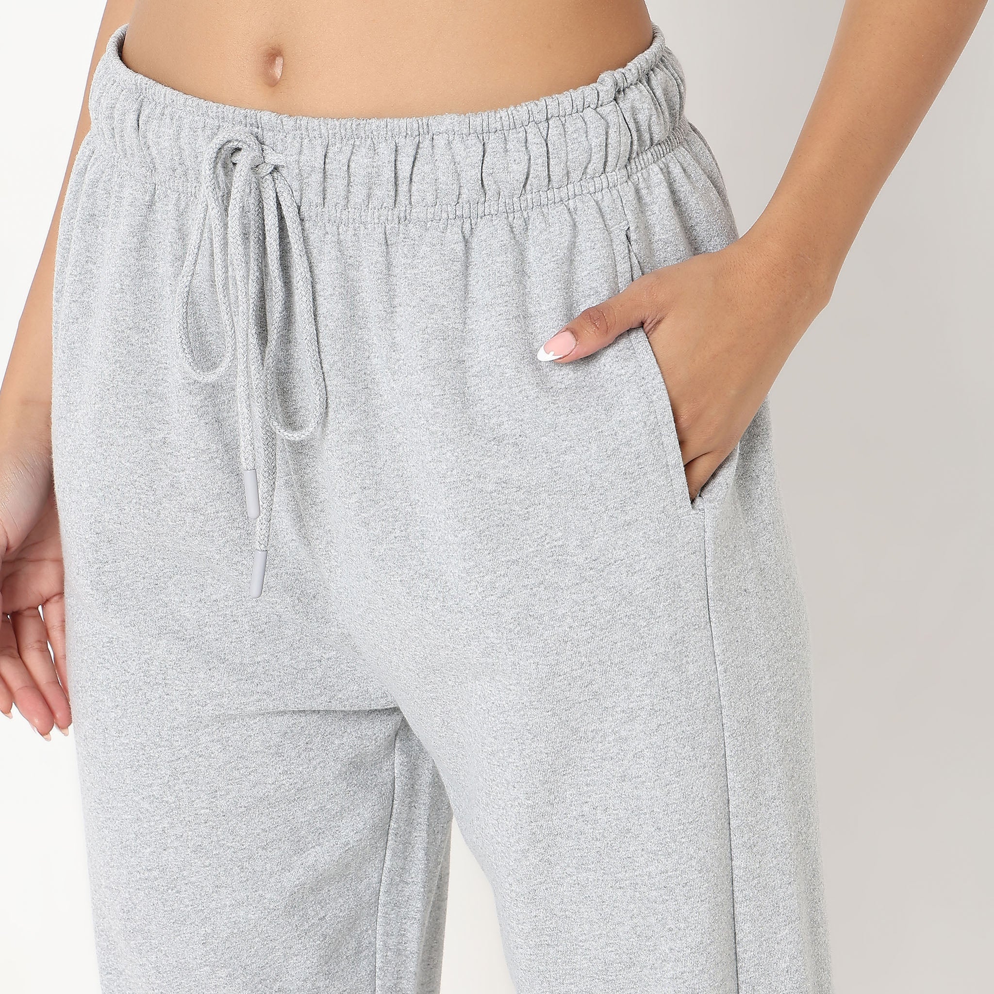 Solid High Rise Joggers - Image 9