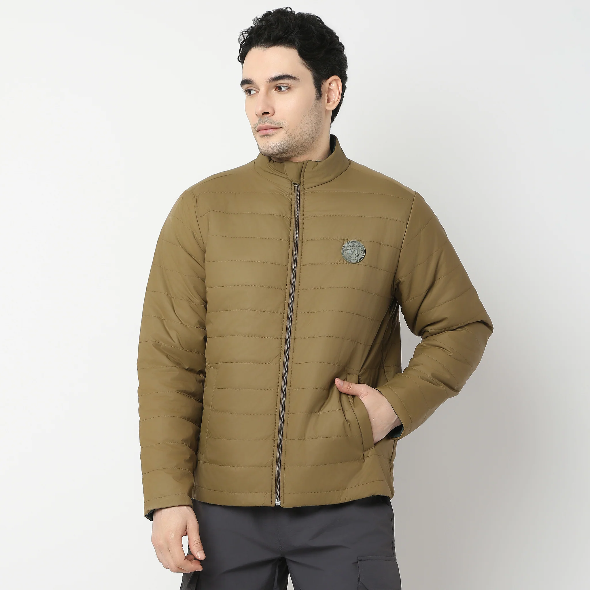 Winter Edit™ - Puffer Bomber Jacket - With Zip Closing and 2 Pockets - Image 14
