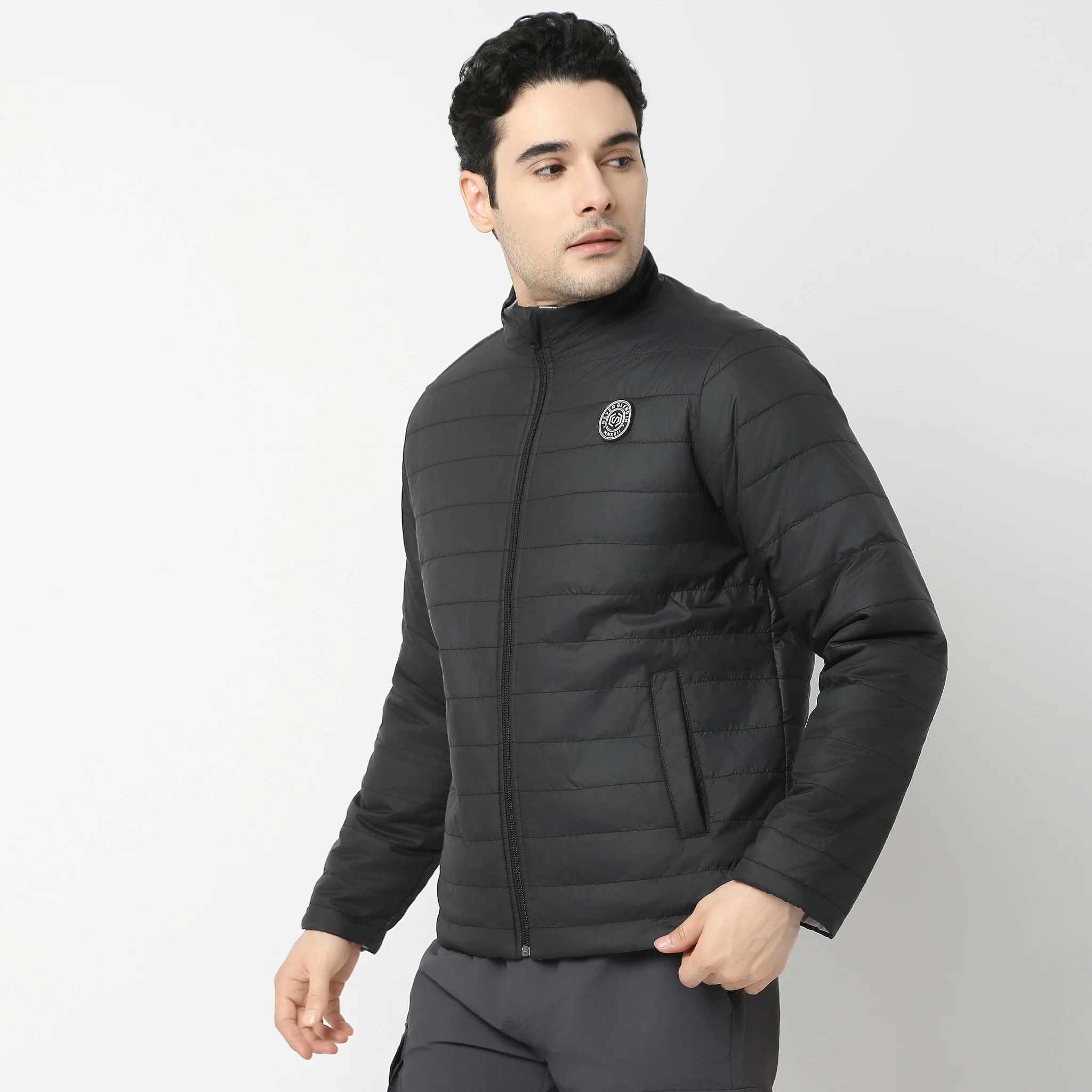 Winter Edit™ - Puffer Bomber Jacket - With Zip Closing and 2 Pockets - Image 5
