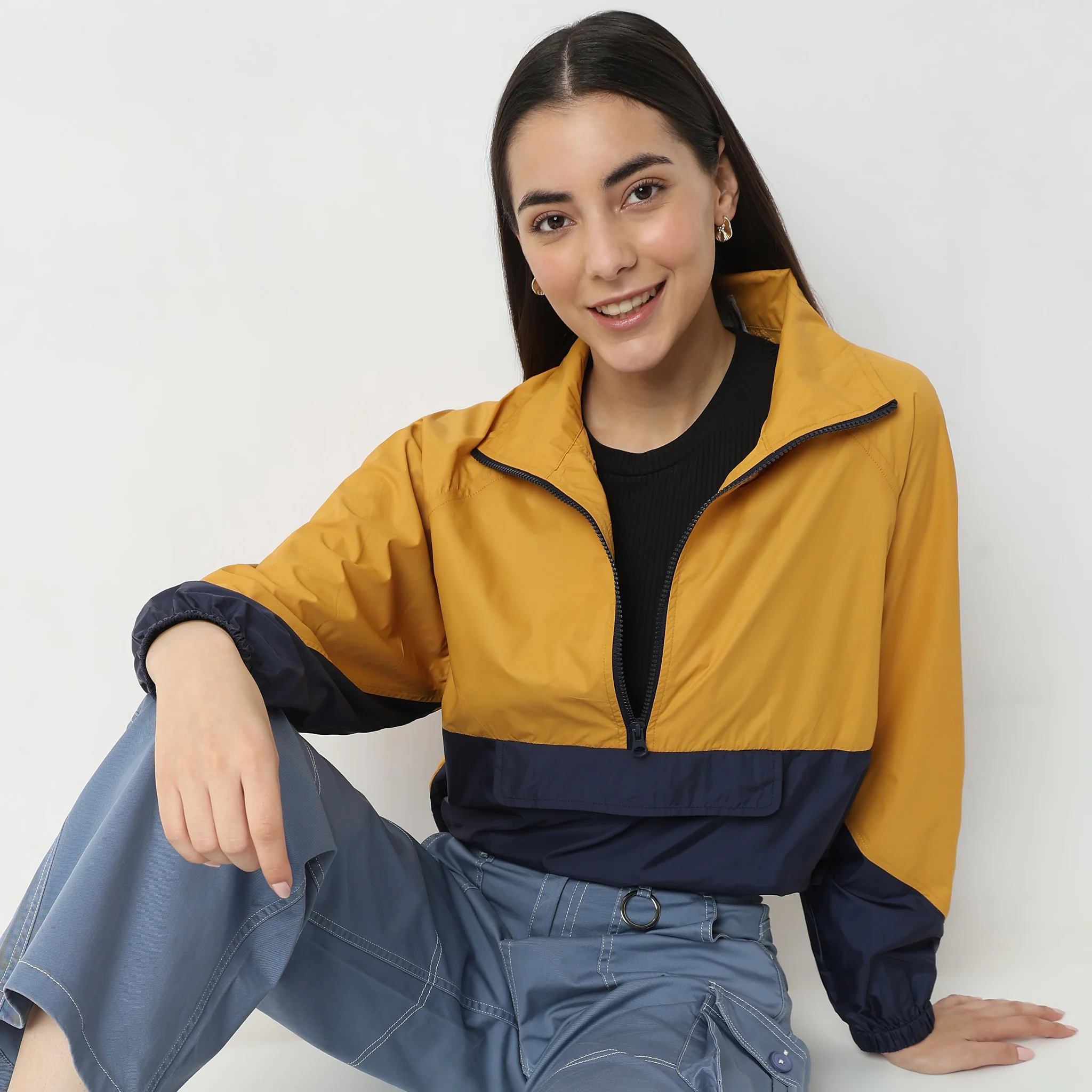 Regular Fit Solid Jacket - Image 2