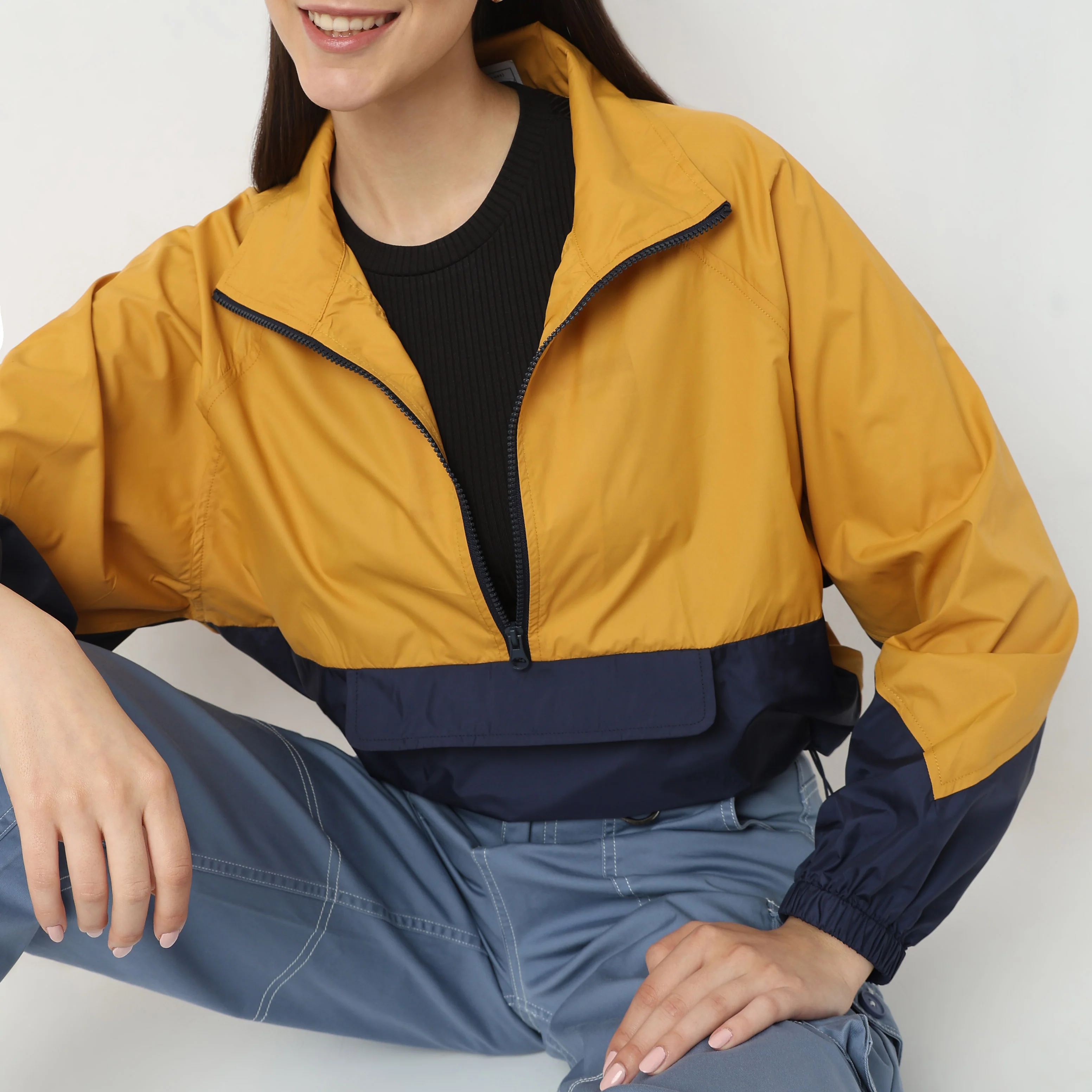 Regular Fit Solid Jacket - Image 4