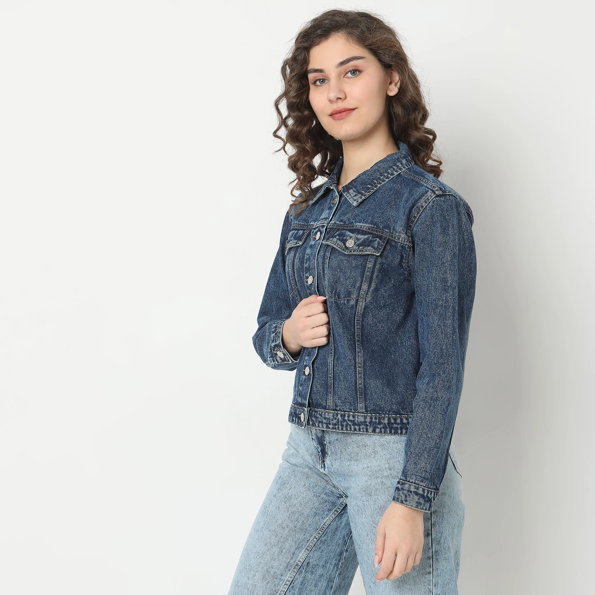 Regular Fit Denim Jacket - Image 5