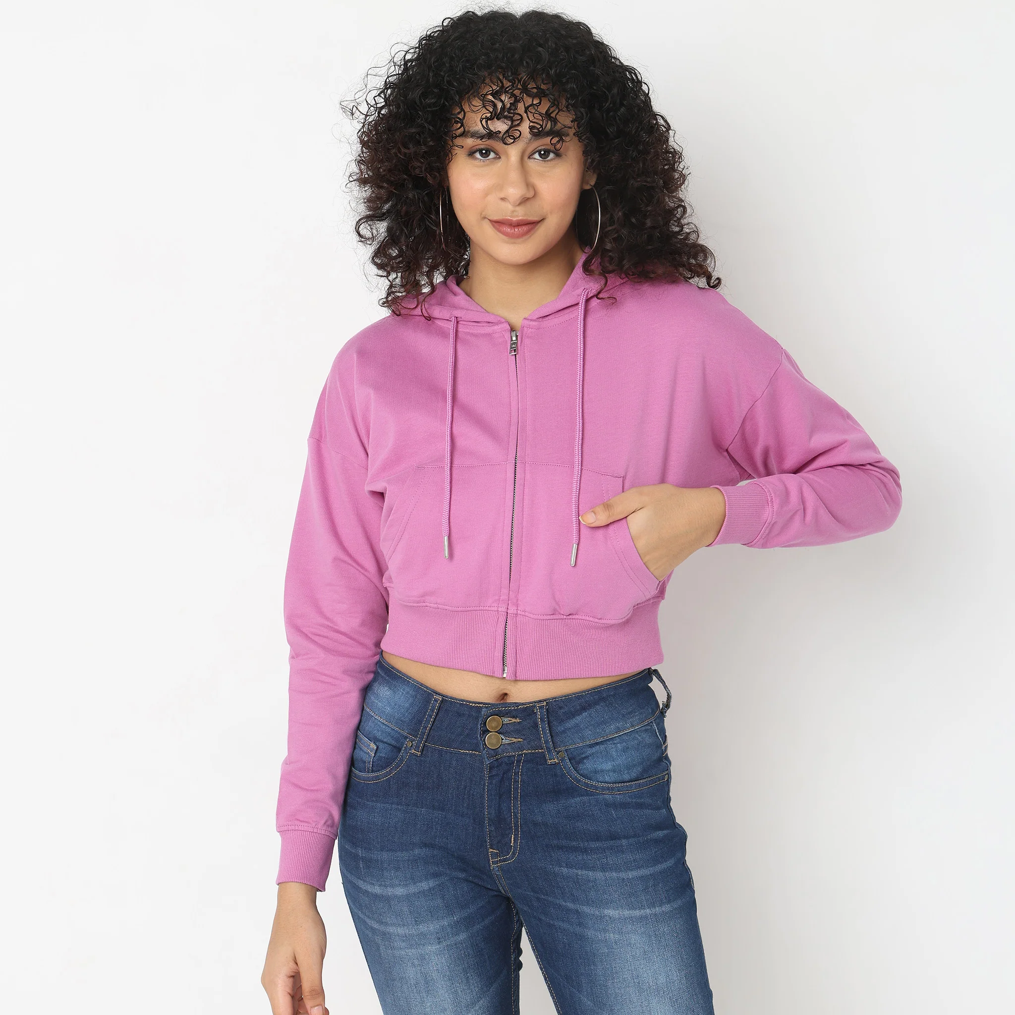 Regular Fit Solid Jacket - Image 2