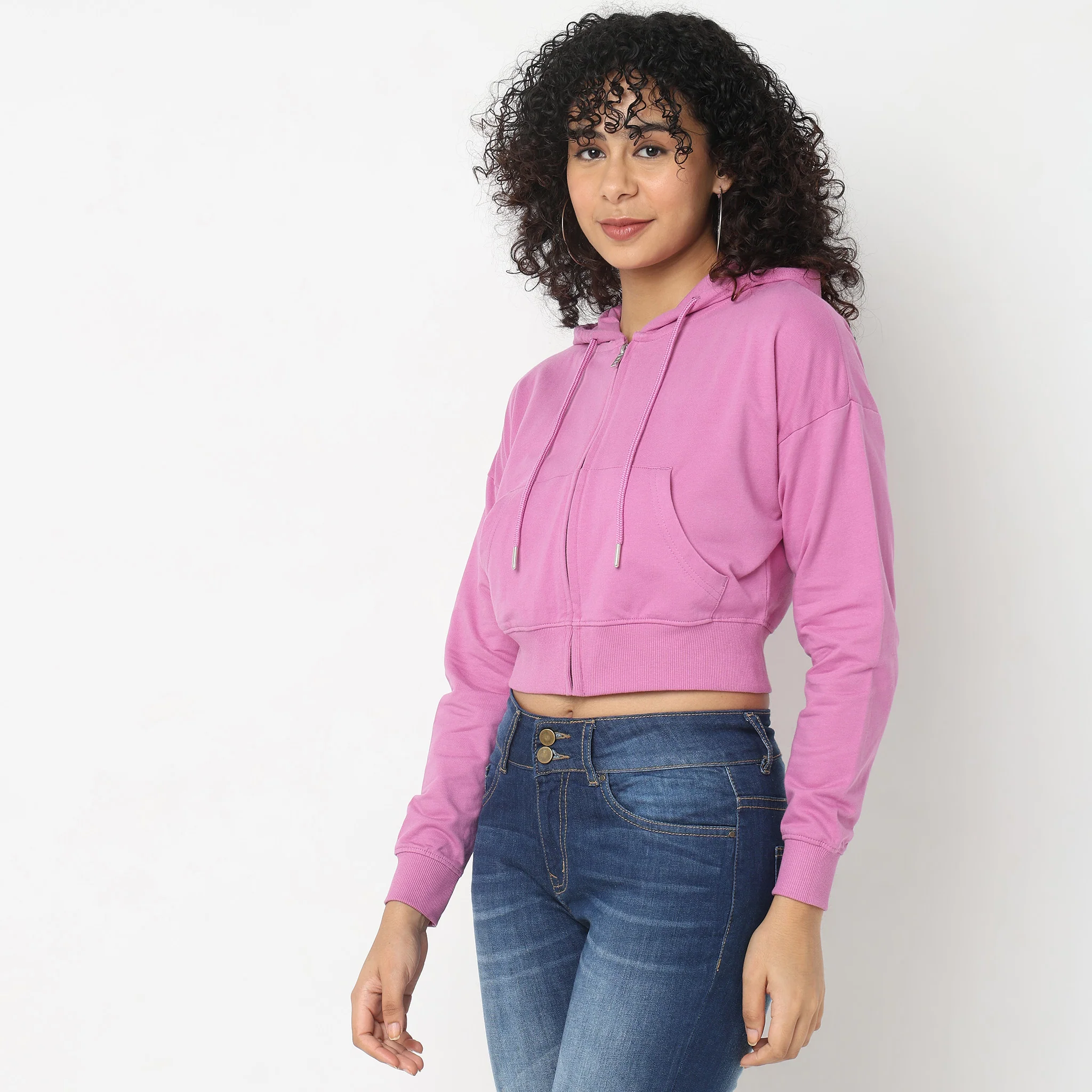 Regular Fit Solid Jacket - Image 5