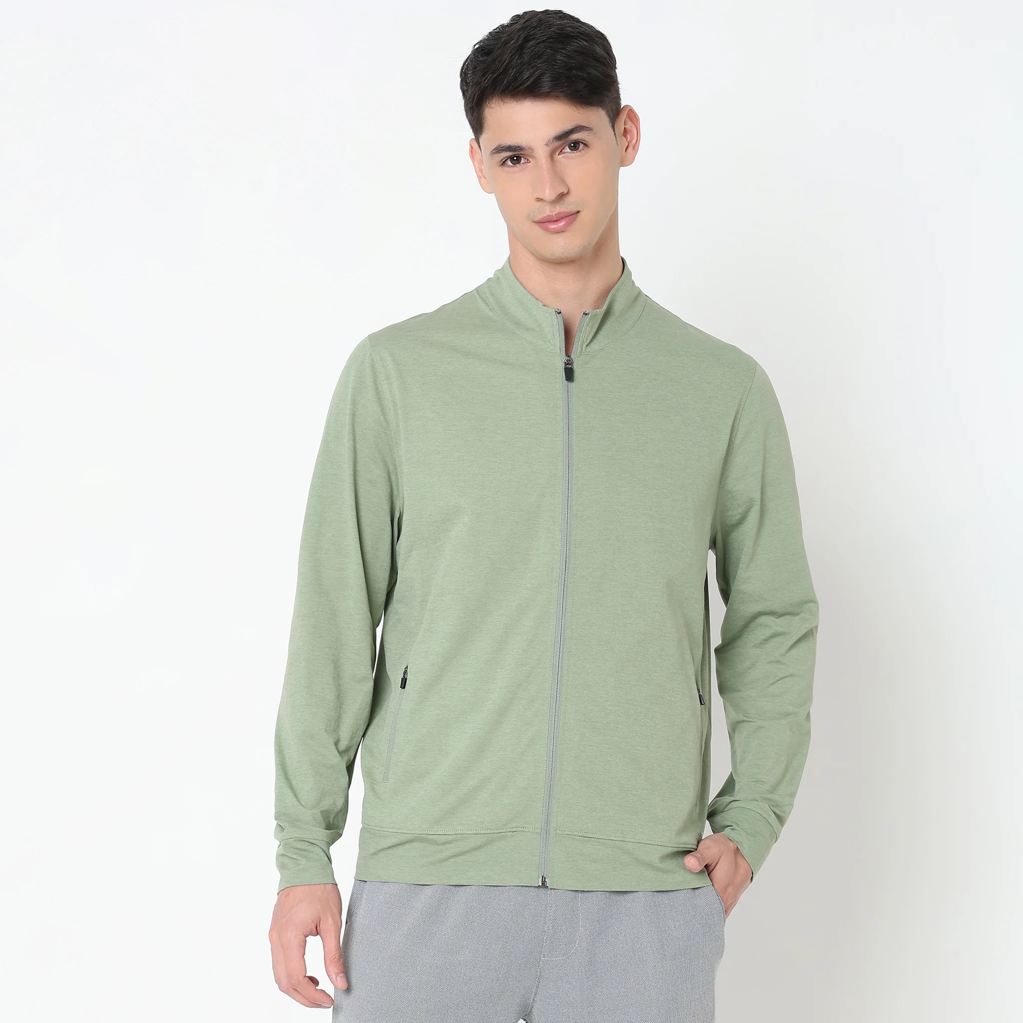 AirJack™ 24 - Regular Fit Solid Jacket With 2 Zip Pockets. LightWeight, breathable - perfect for all Weather. - Image 36