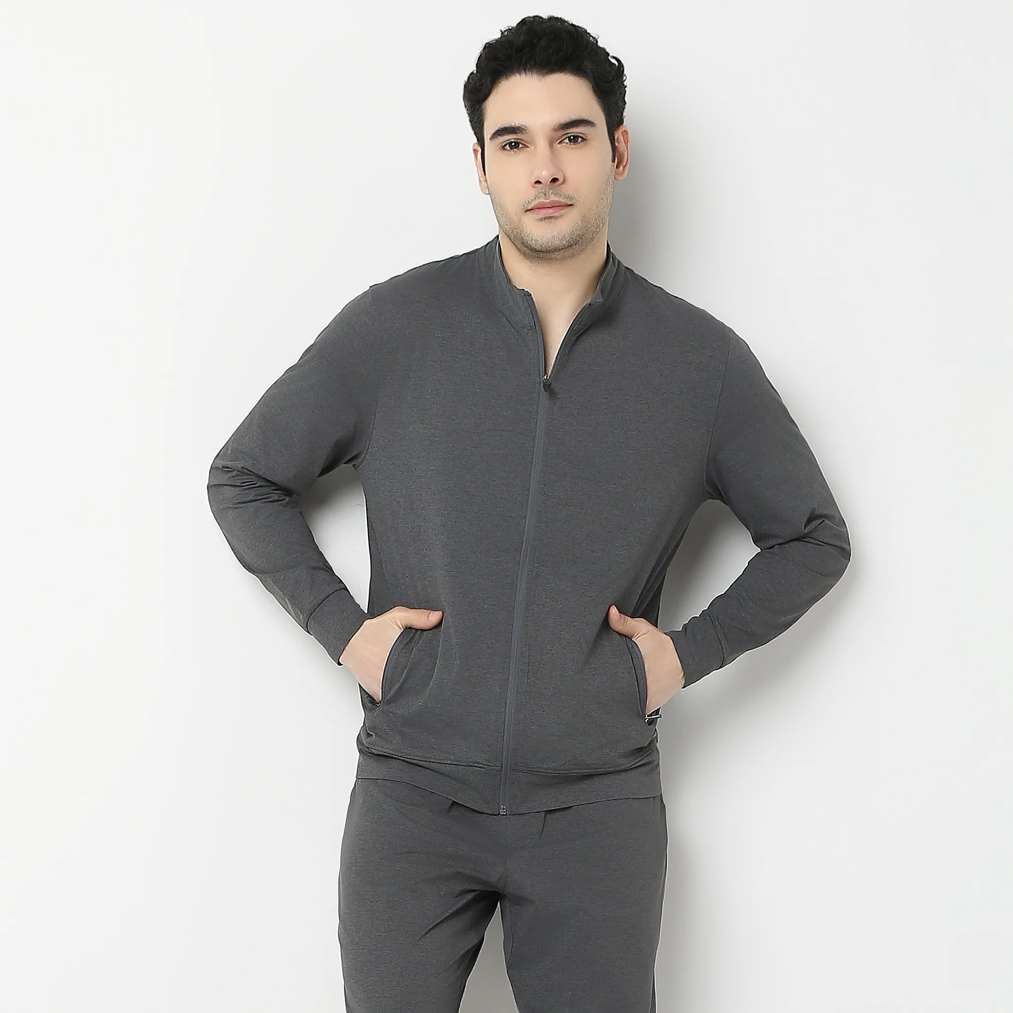 AirJack™ 24 - Regular Fit Solid Jacket With 2 Zip Pockets. LightWeight, breathable - perfect for all Weather. - Image 55
