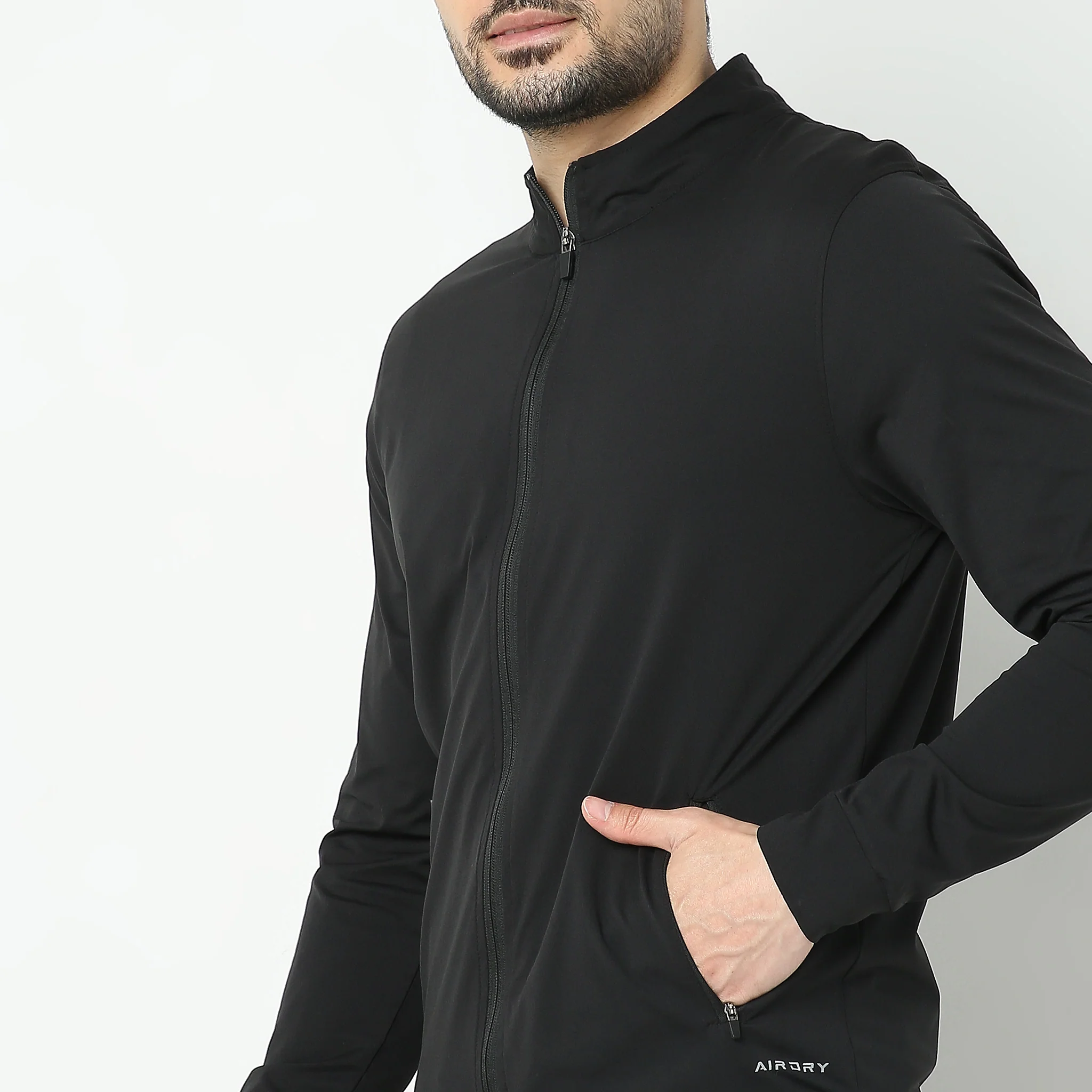 AirJack™ 24 - Regular Fit Solid Jacket With 2 Zip Pockets. LightWeight, breathable - perfect for all Weather. - Image 8