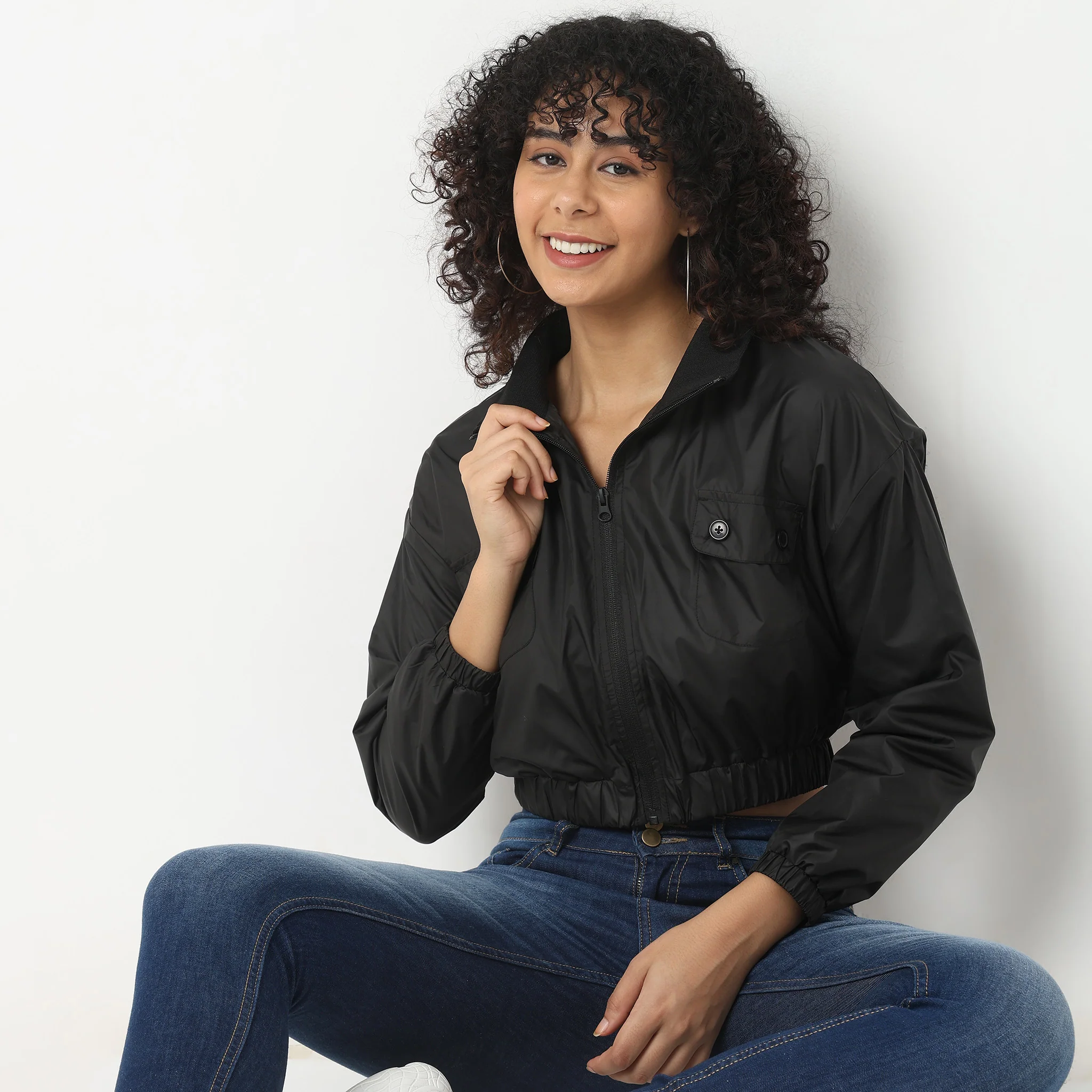 Regular Fit Solid Jackets - Image 2