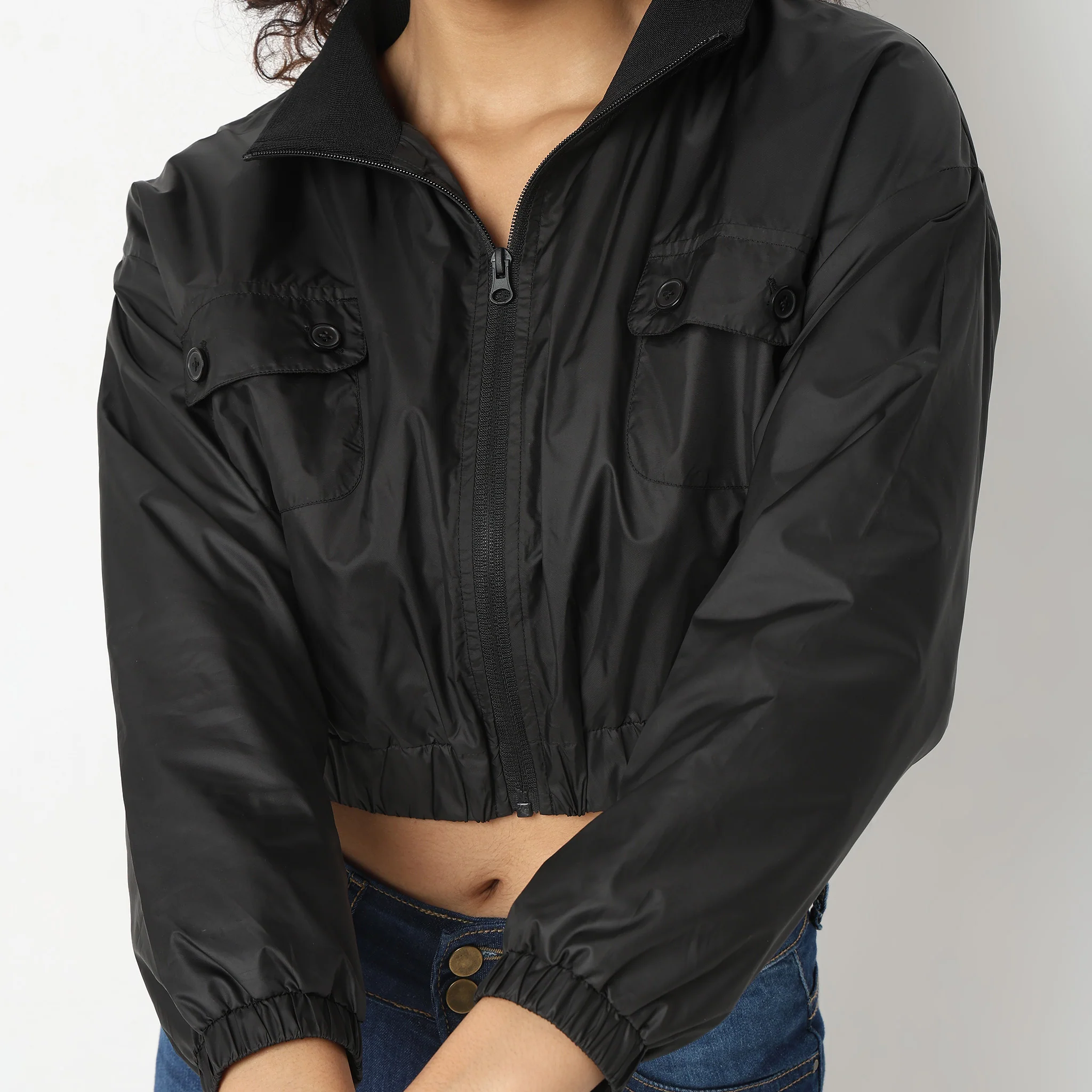 Regular Fit Solid Jackets - Image 3