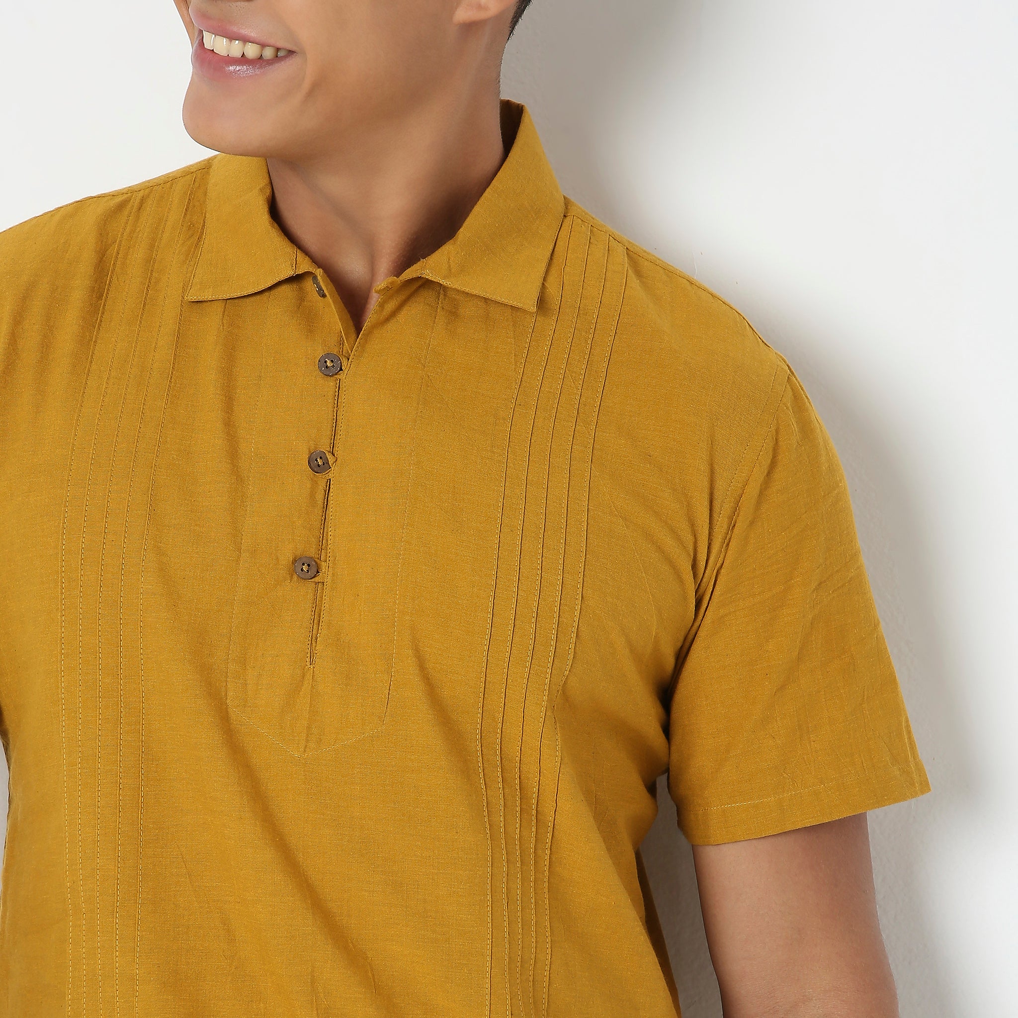 Regular Fit Solid Kurta - Image 4