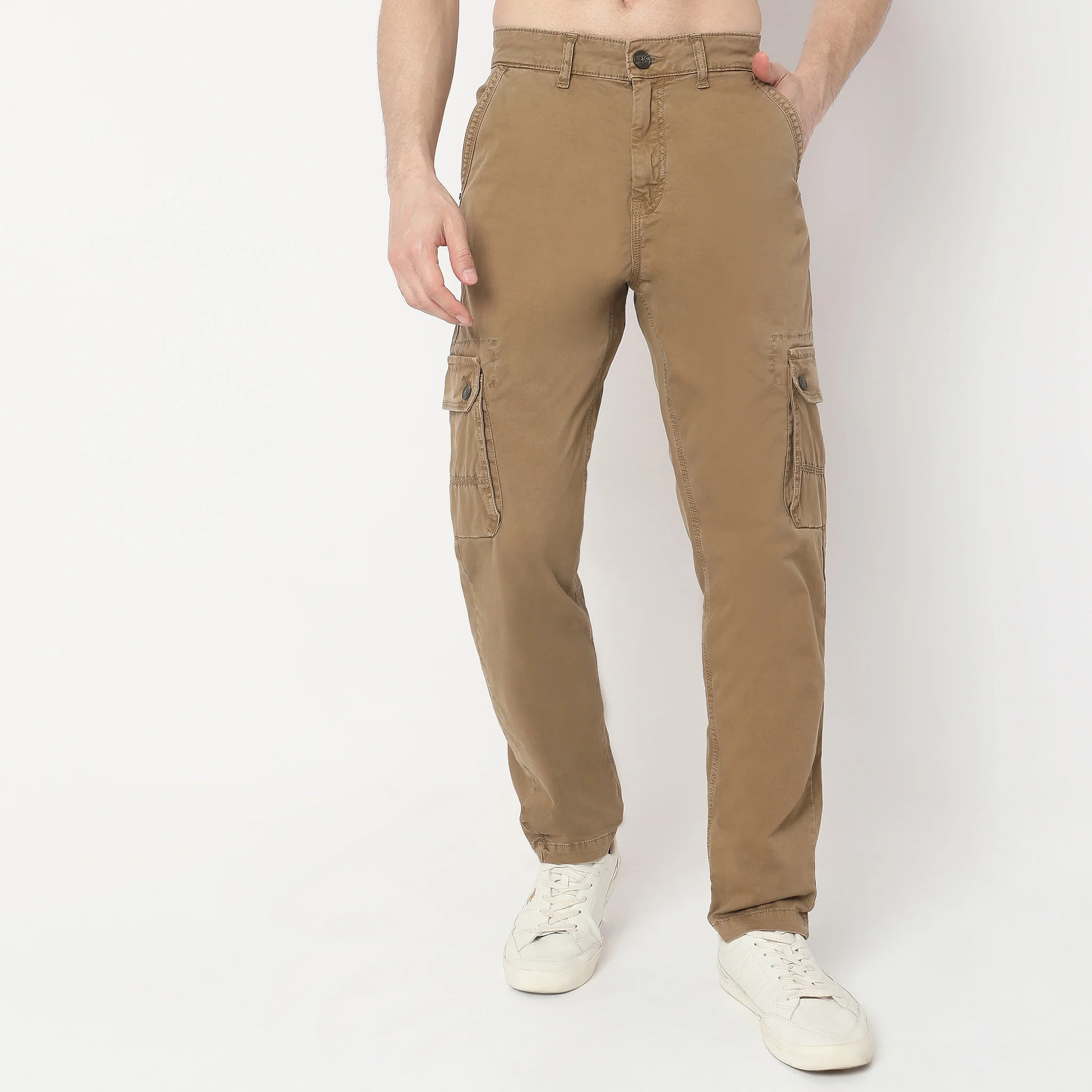Modern Explorer - Cargo Pants - Cotton With E-Fast Stretch - Mid Rise Regular Fit - Image 2