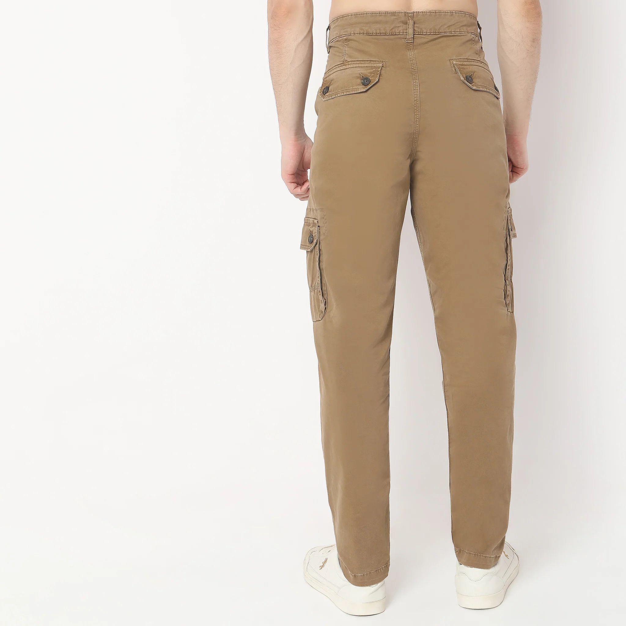 Modern Explorer - Cargo Pants - Cotton With E-Fast Stretch - Mid Rise Regular Fit - Image 3