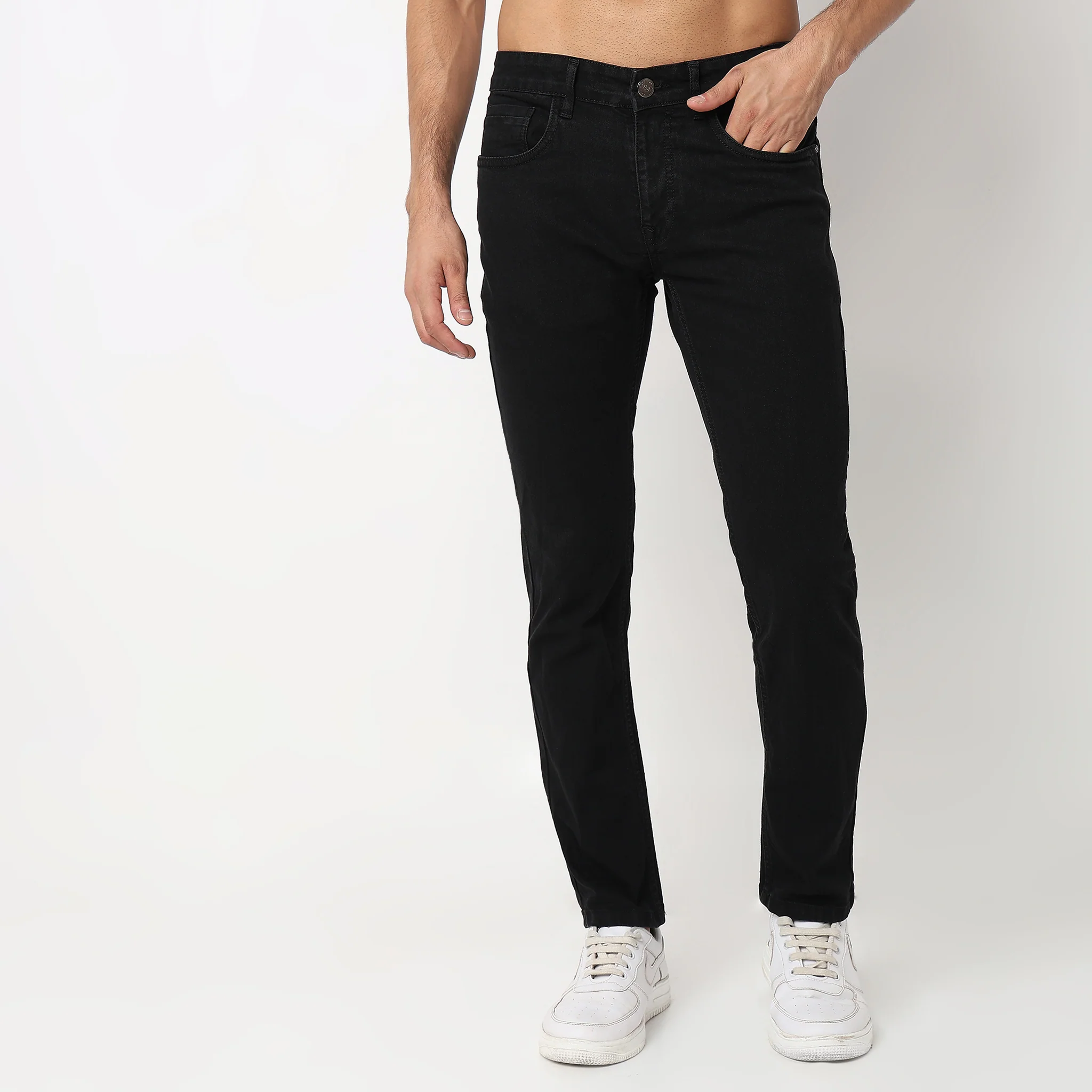 The Black Jeansᵉˣ Union of Denim® Jet-Dyed Tapered Fit Crop Length E-fast® Stretch - Image 7