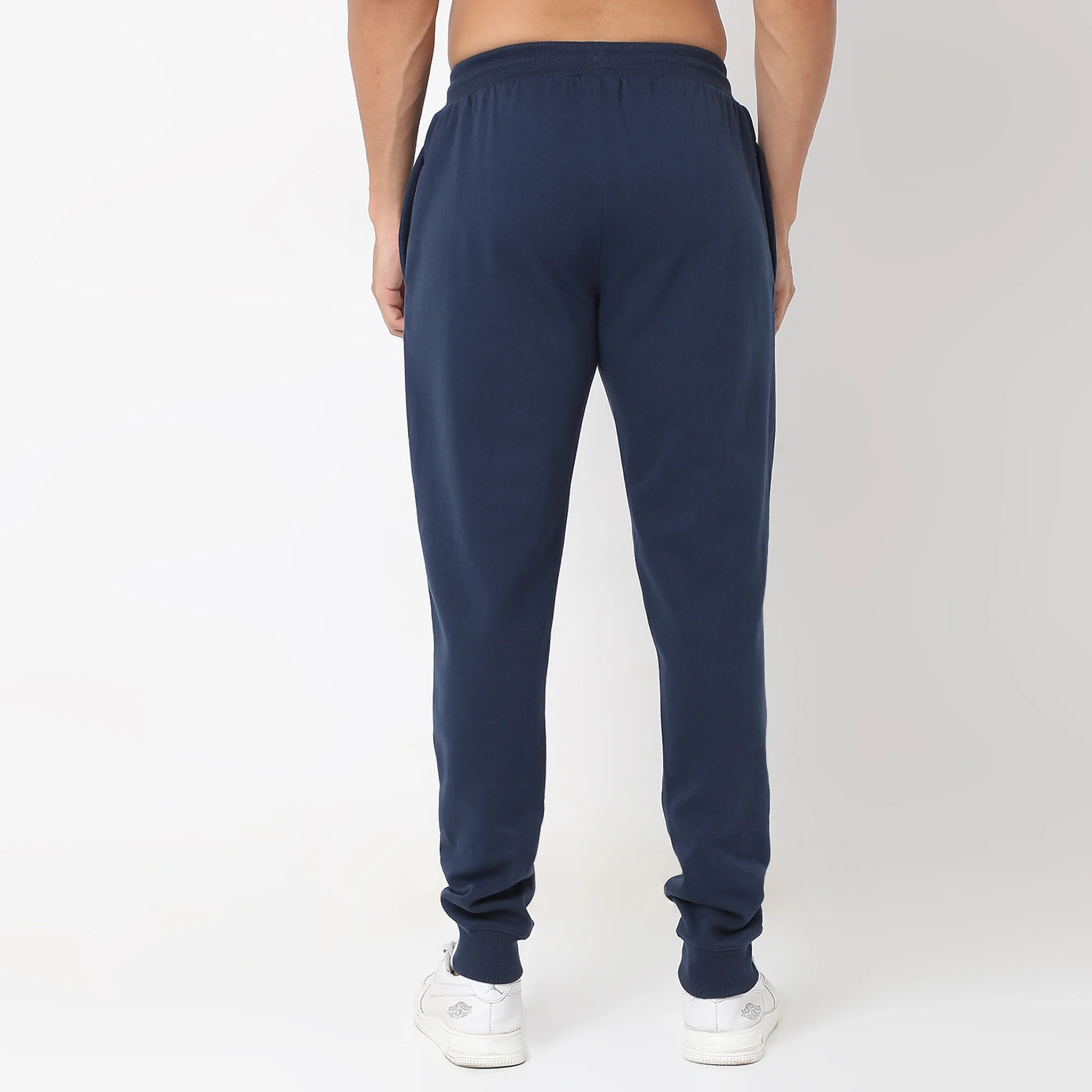 Regular Fit Solid Mid Rise Joggers - Image 13