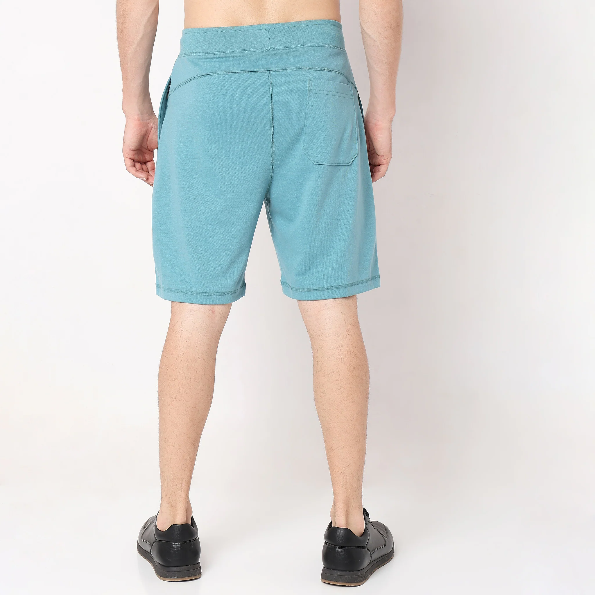 Flex Shorts - With Secure Mobile Pocket - Mid Rise Solid - Image 3