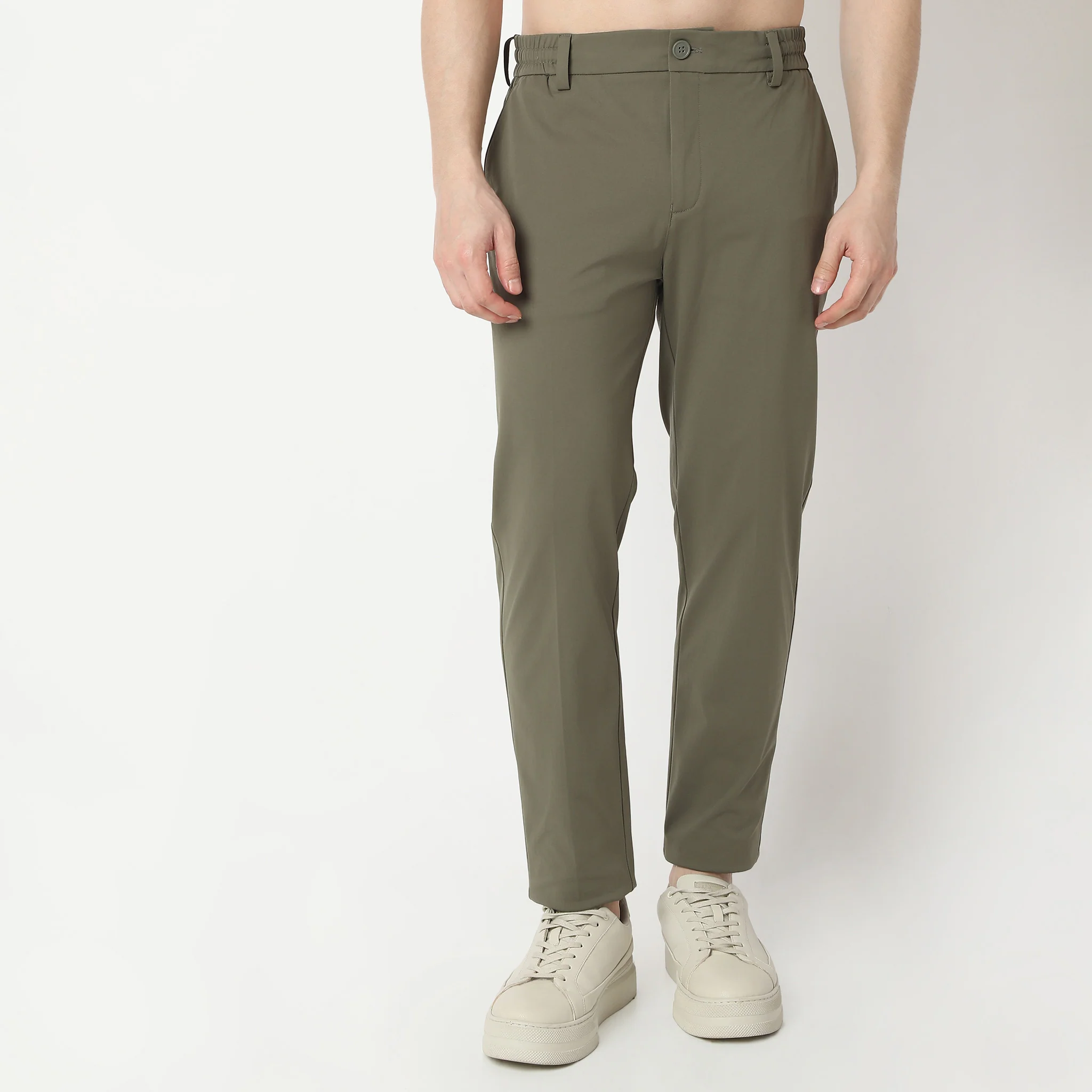 Versatile Smart Pants With Comfortable Elasticated Waistband - Image 2