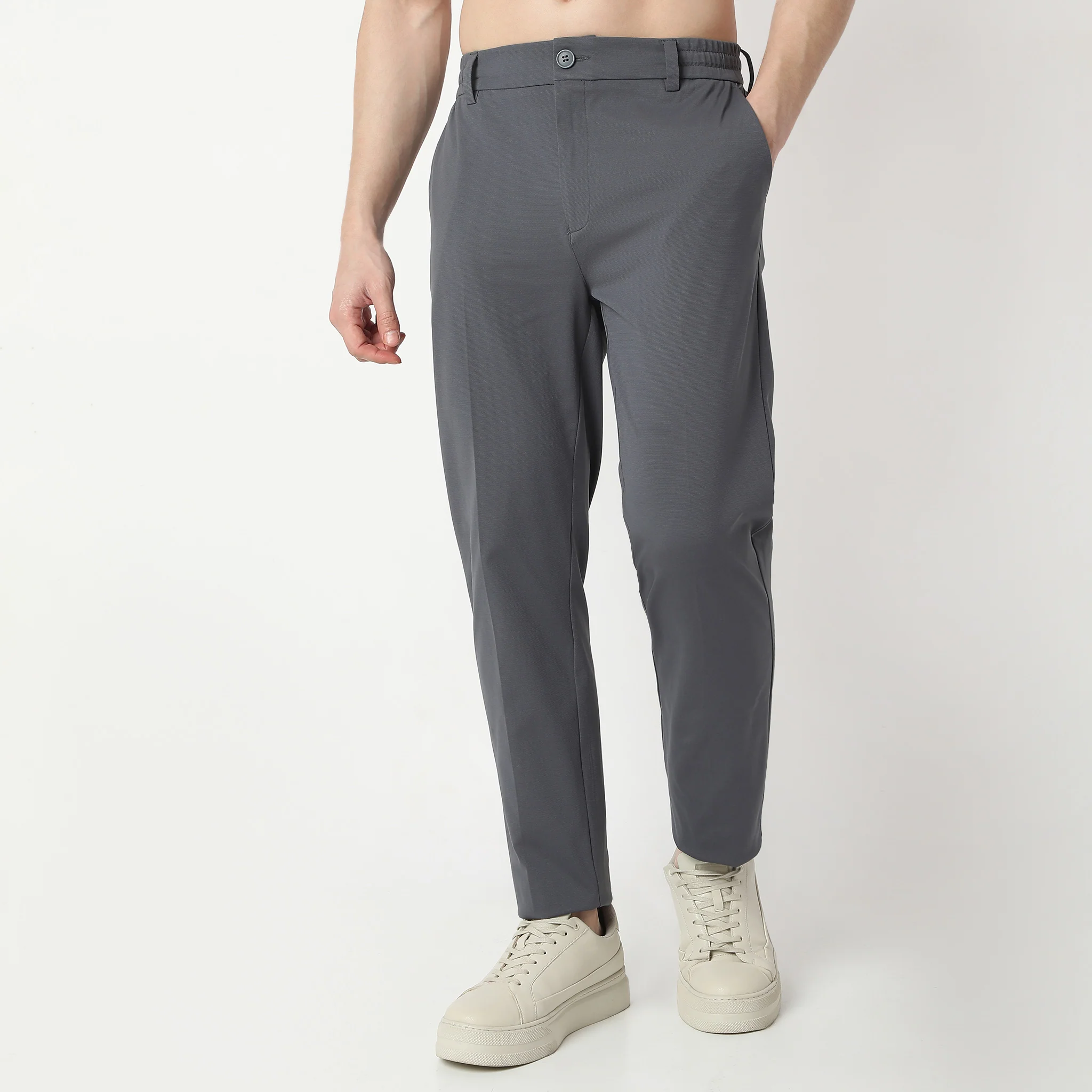 Versatile Smart Pants With Comfortable Elasticated Waistband - Image 7