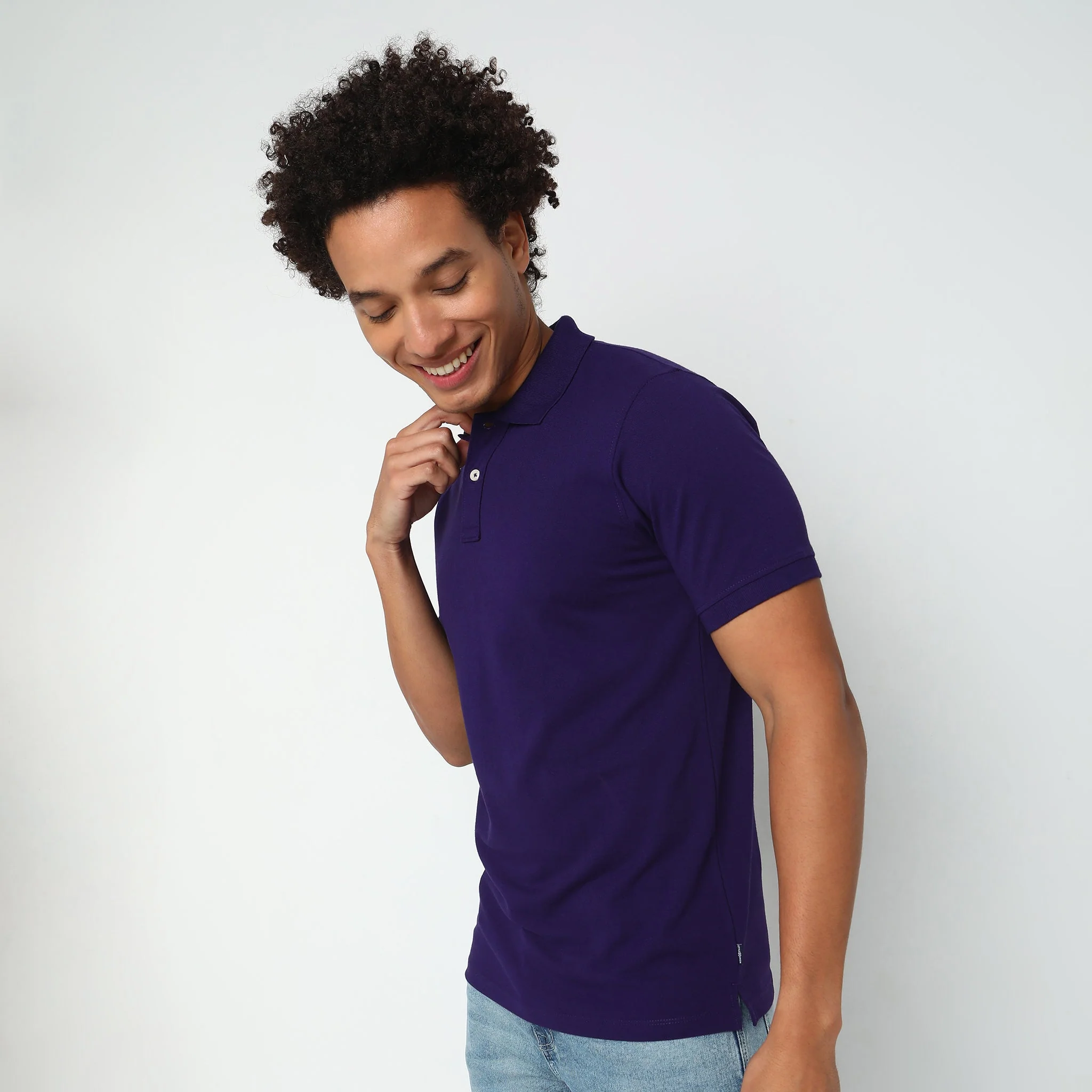 Double Dyed Polo™ T-Shirt With Anti-Curl Collar Pique Knit - Image 10