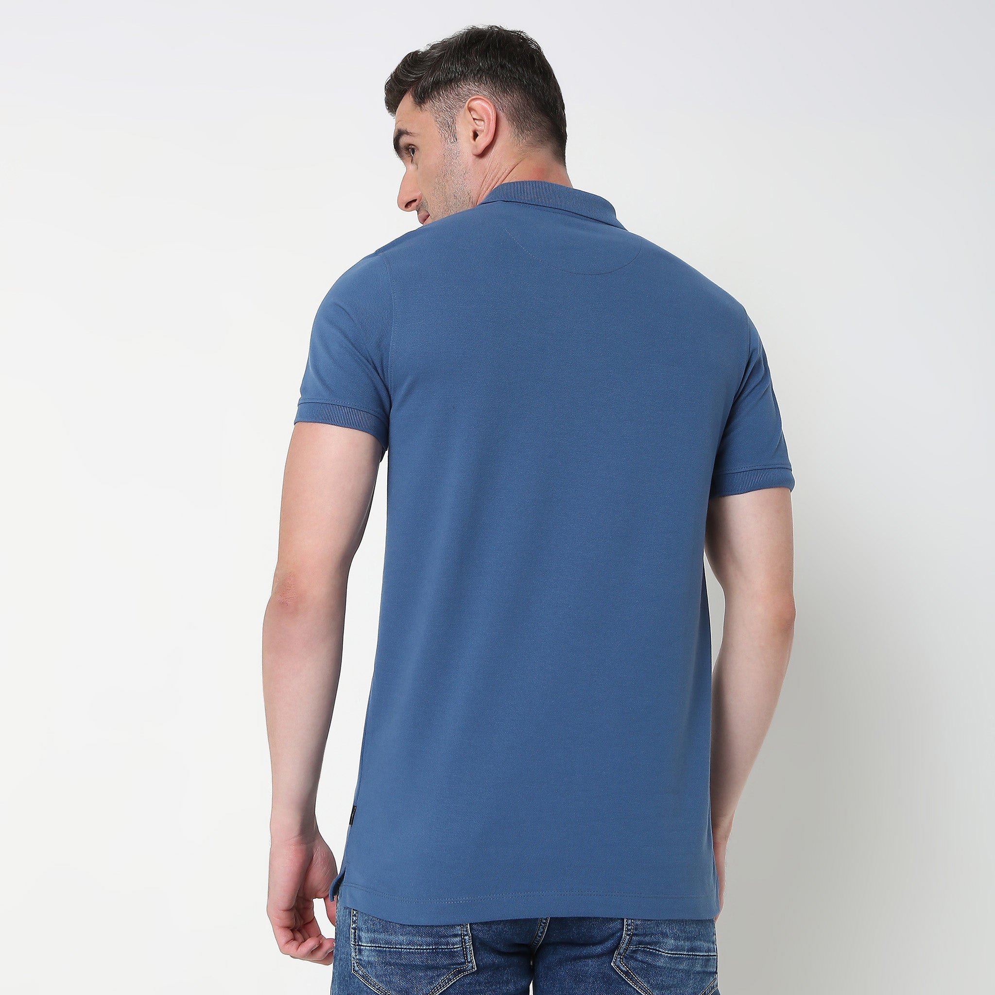 Double Dyed Polo™ T-Shirt With Anti-Curl Collar Pique Knit - Image 23