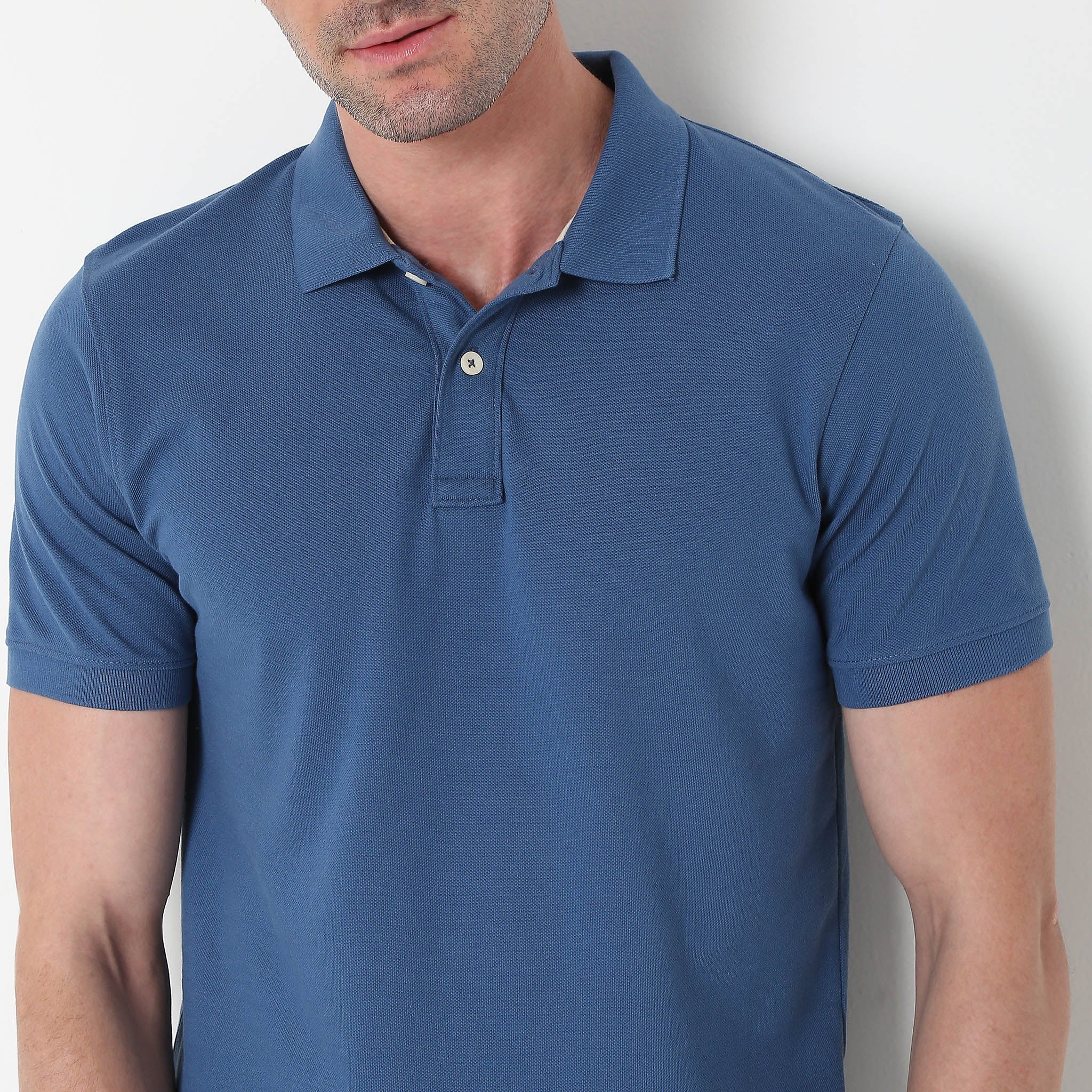 Double Dyed Polo™ T-Shirt With Anti-Curl Collar Pique Knit - Image 24