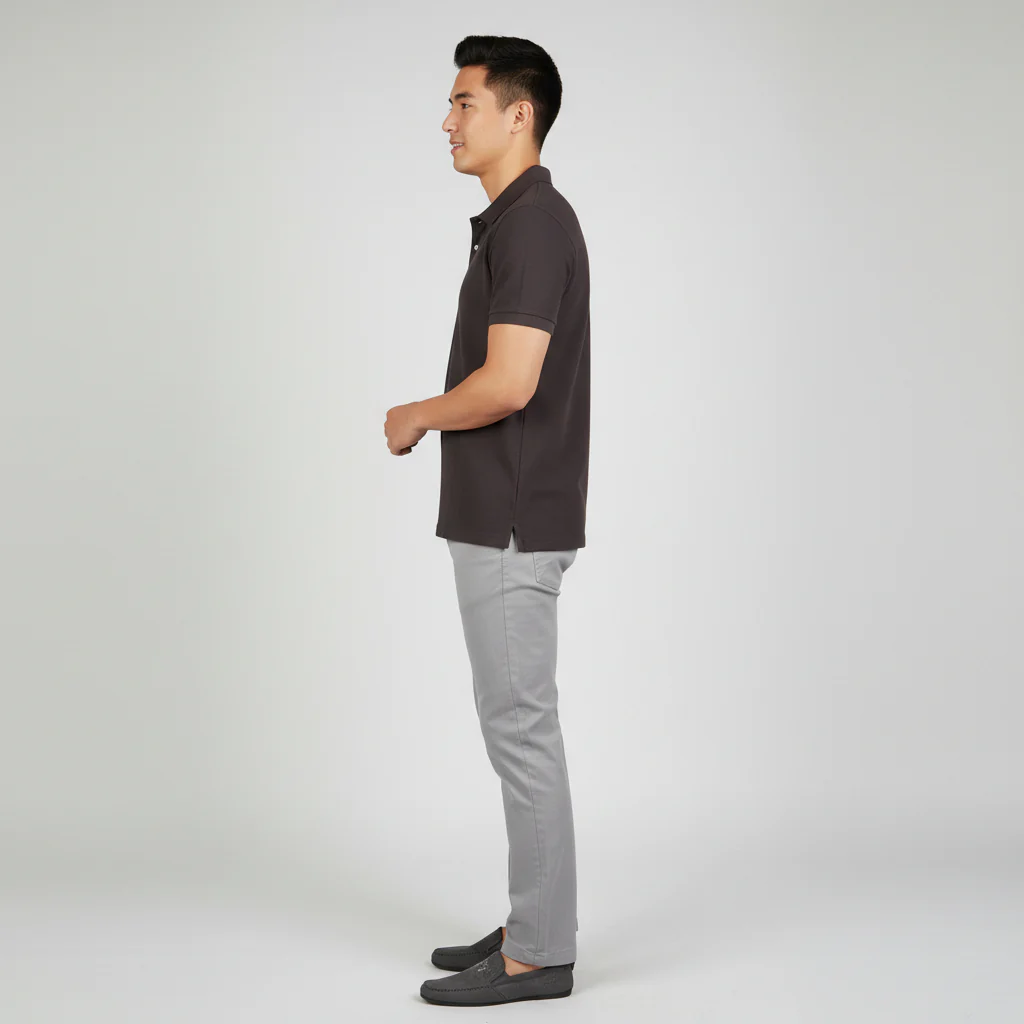 Double Dyed Polo™ T-Shirt With Anti-Curl Collar Pique Knit - Image 27