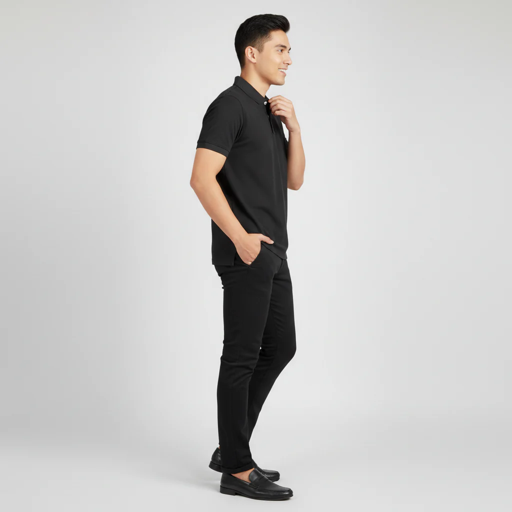 Double Dyed Polo™ T-Shirt With Anti-Curl Collar Pique Knit - Image 30