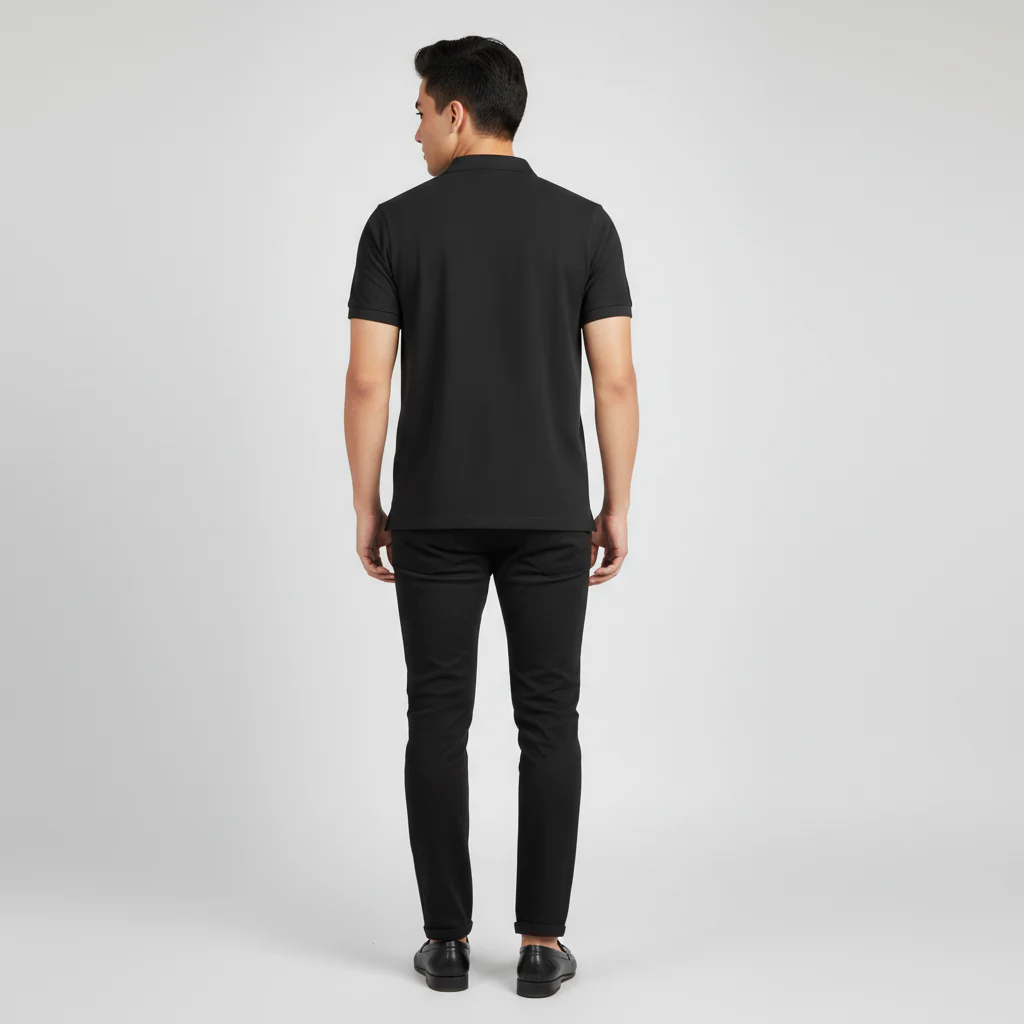 Double Dyed Polo™ T-Shirt With Anti-Curl Collar Pique Knit - Image 31