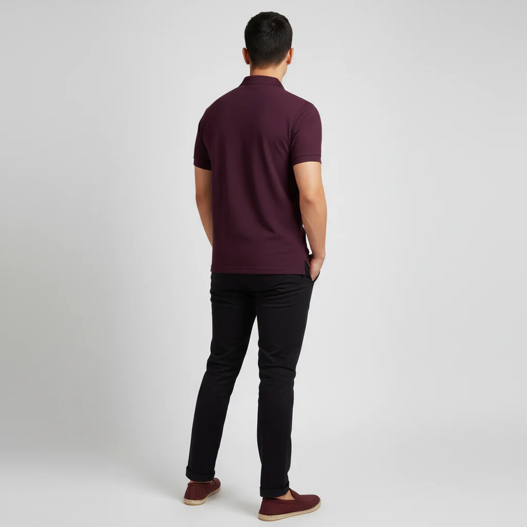 Double Dyed Polo™ T-Shirt With Anti-Curl Collar Pique Knit - Image 37