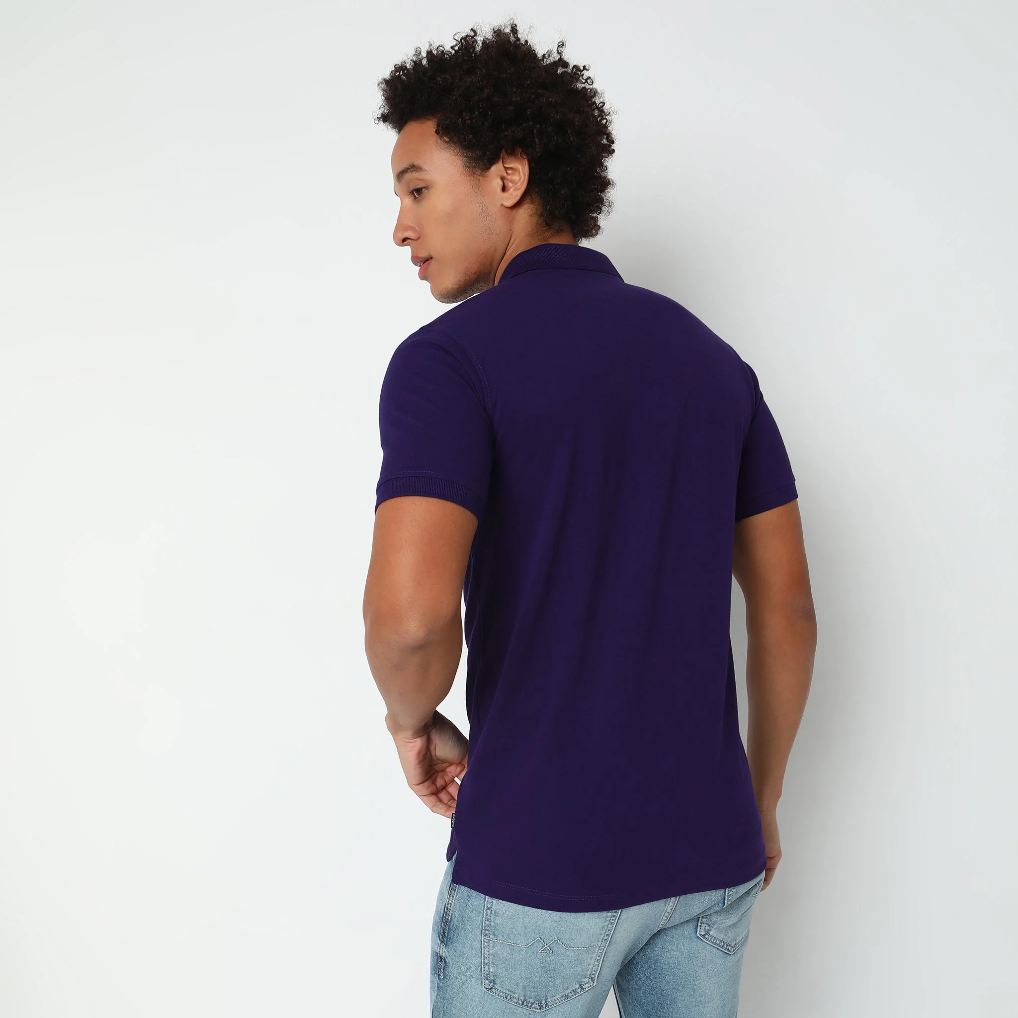 Double Dyed Polo™ T-Shirt With Anti-Curl Collar Pique Knit - Image 8