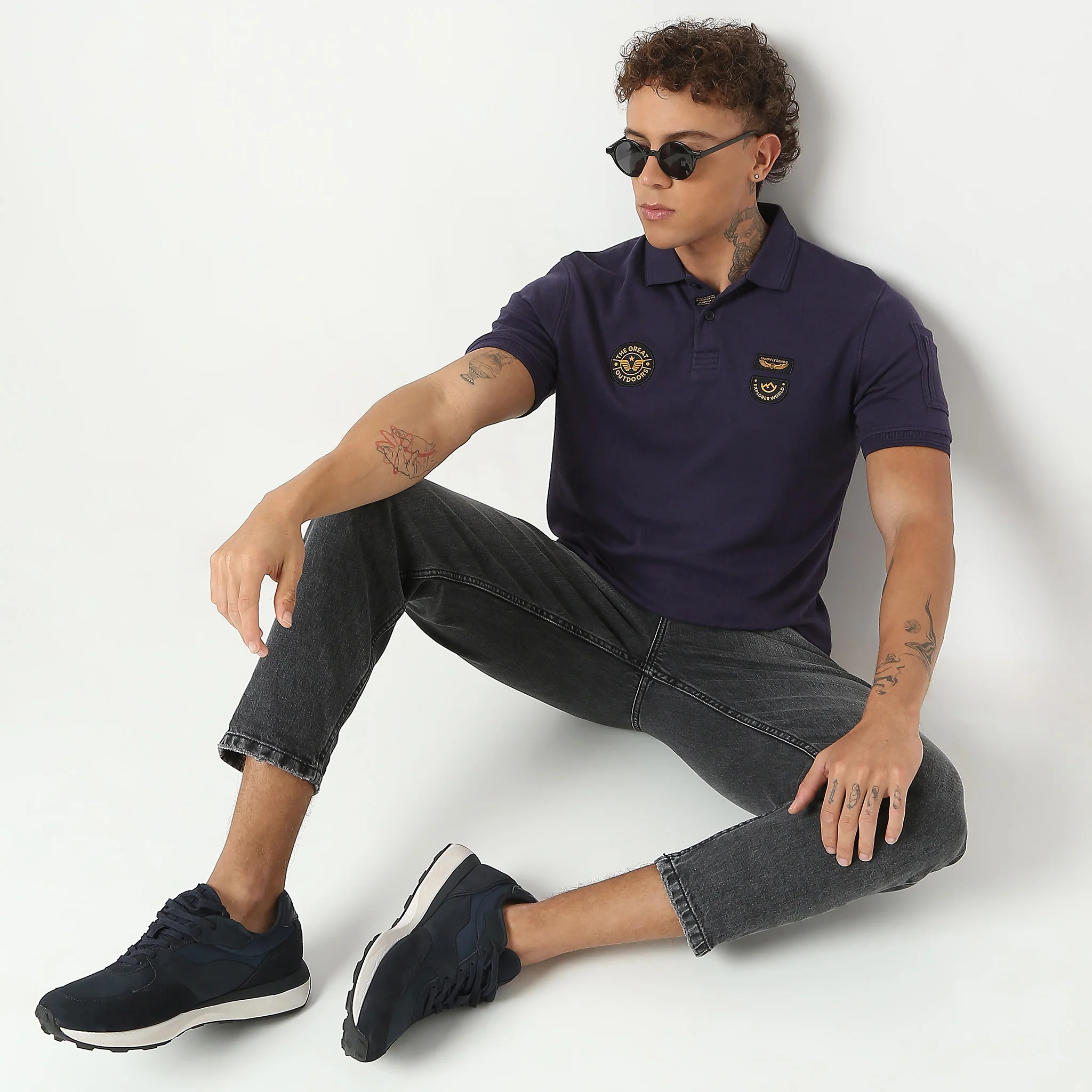 Militia Edition™ Cavillary Solid Polo T-Shirt With Sleeve Pocket and Especially Branded Badges - Image 6