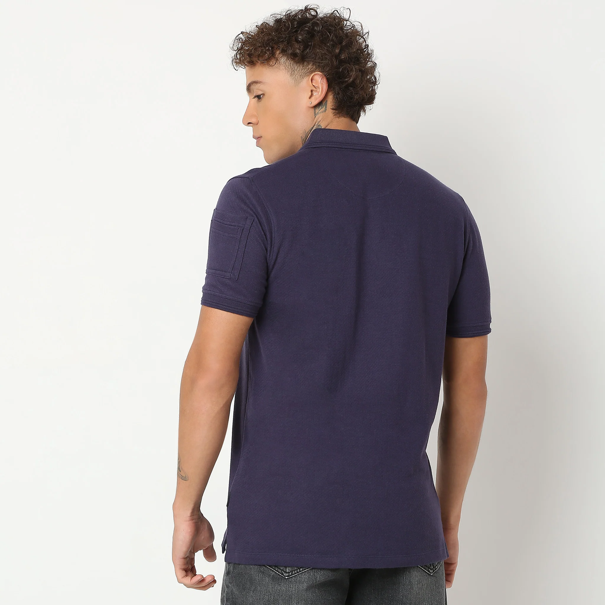 Militia Edition™ Cavillary Solid Polo T-Shirt With Sleeve Pocket and Especially Branded Badges - Image 8