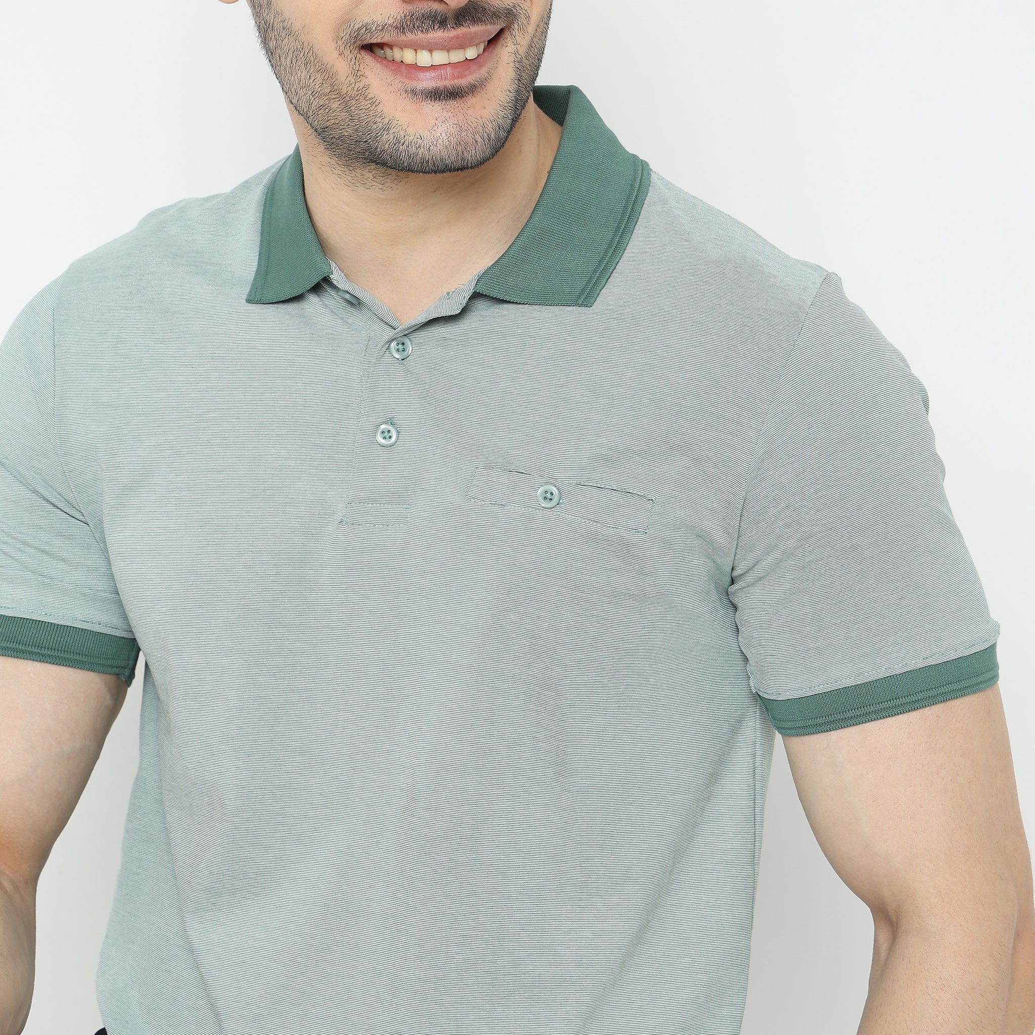 Stellar Polo Mercerised Cotton Jersey Knit Regular Fit T-Shirt - Image 5