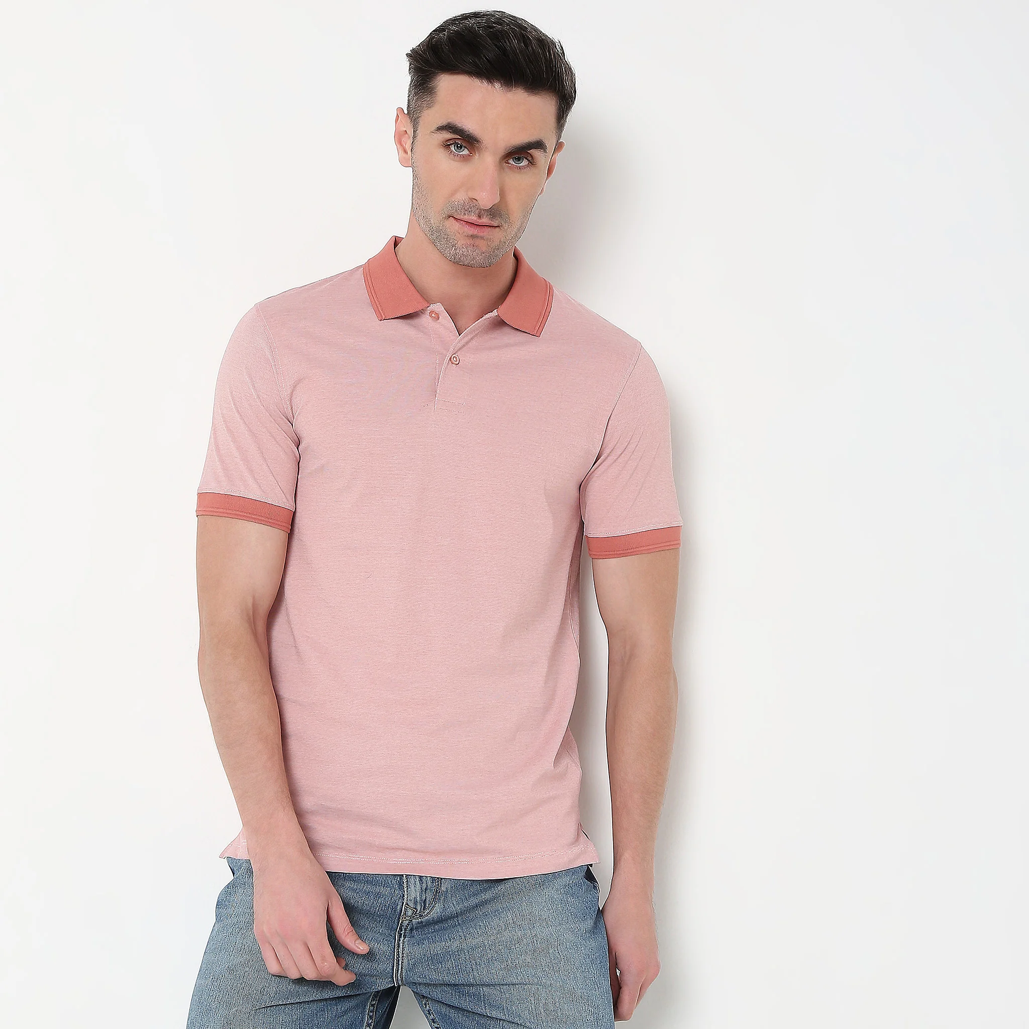 Stellar Polo Mercerised Cotton Jersey Knit Regular Fit T-Shirt - Image 7