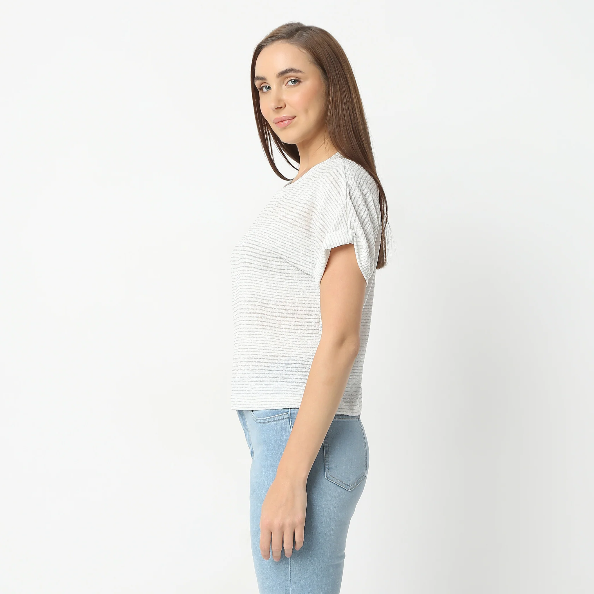 Round Neck Short Sleeve Top - Image 10