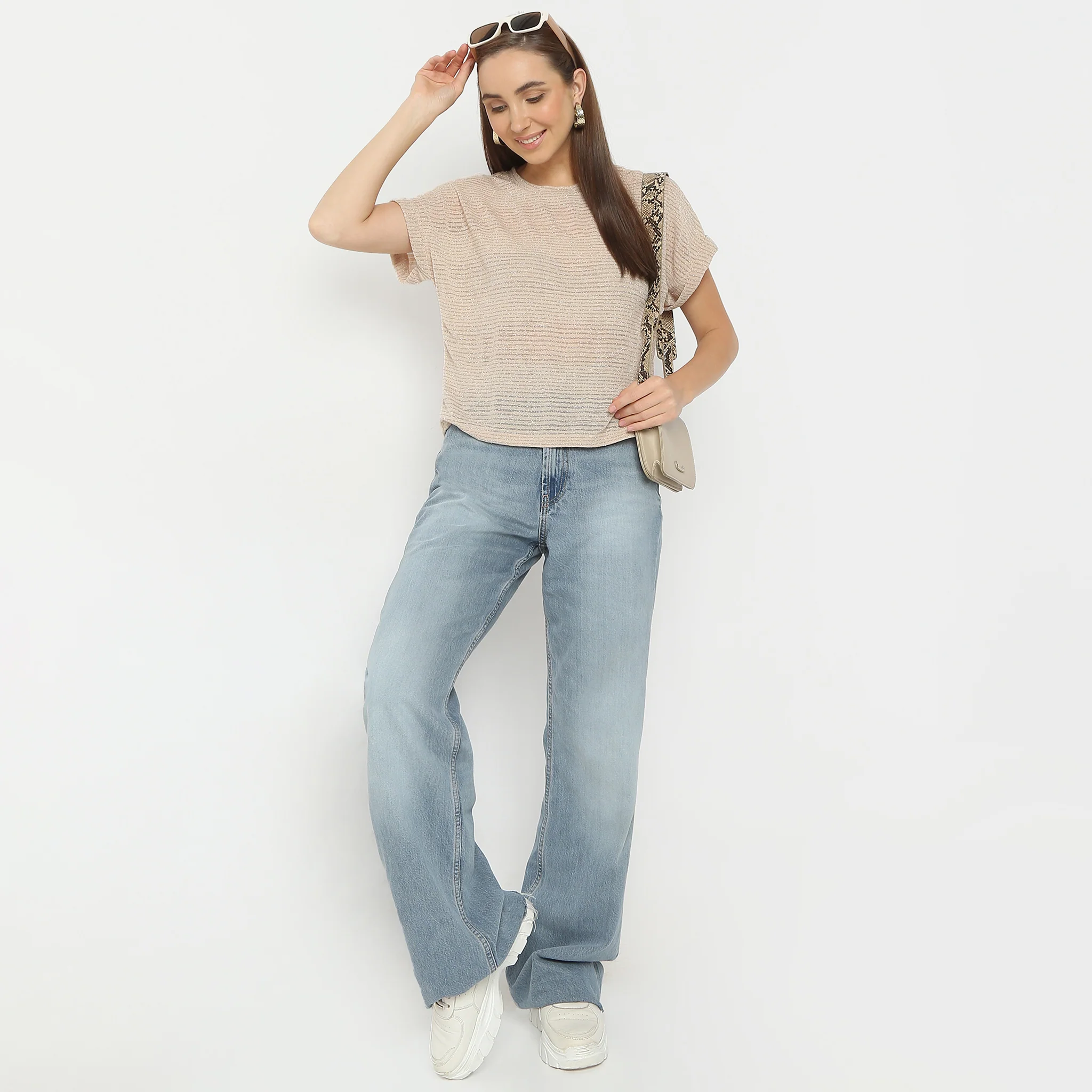 Round Neck Short Sleeve Top - Image 2