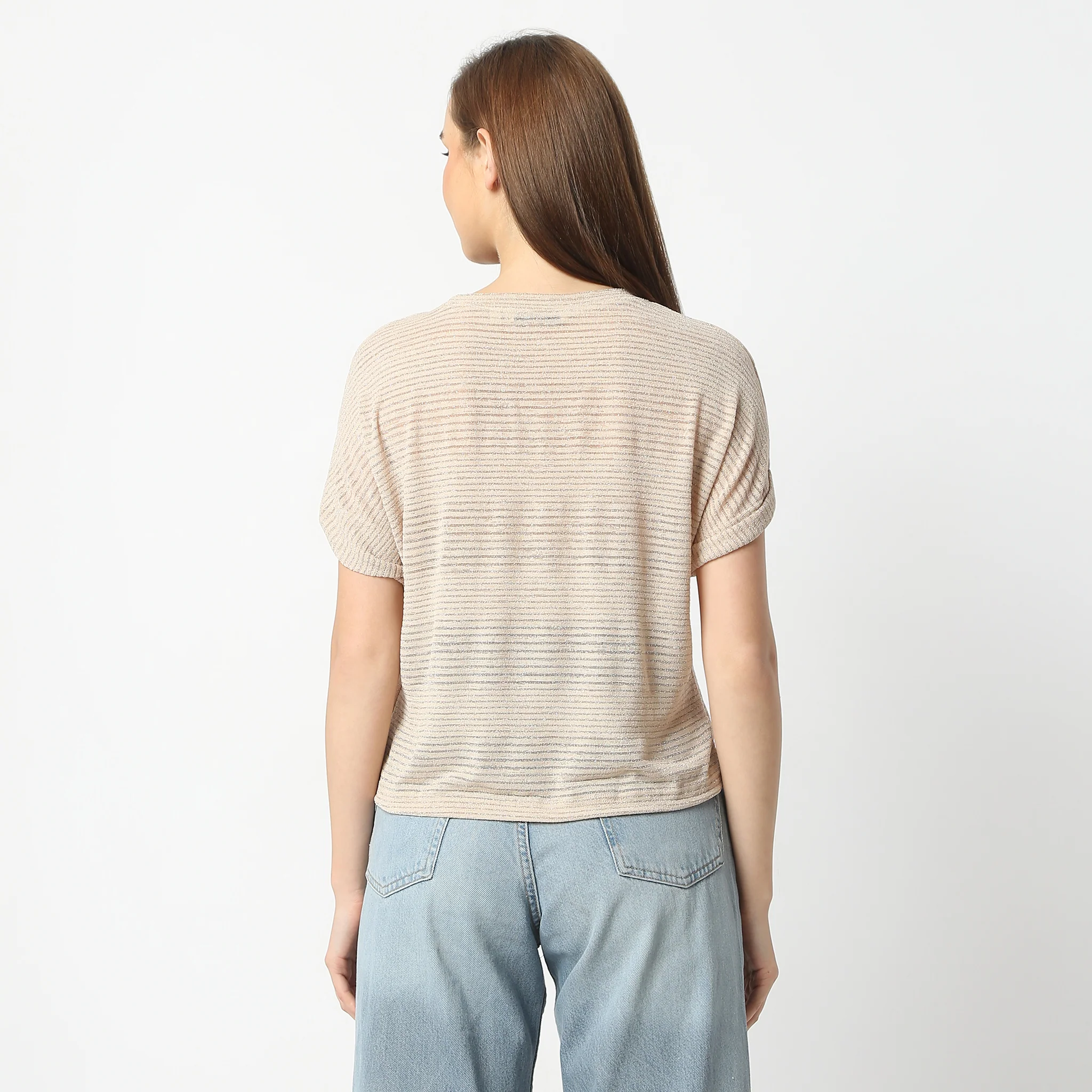 Round Neck Short Sleeve Top - Image 3