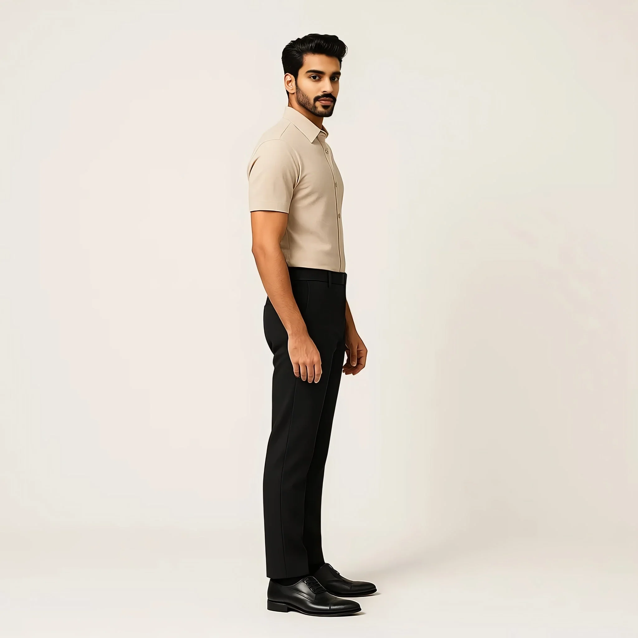 Travelator™ 2025 Shirt - 4-Way Ultra Stretch Slim Fit Wash & Wear - "Zero Top Stitch" - Saville Row Finish Half Sleeves-Made For Travel - Image 21