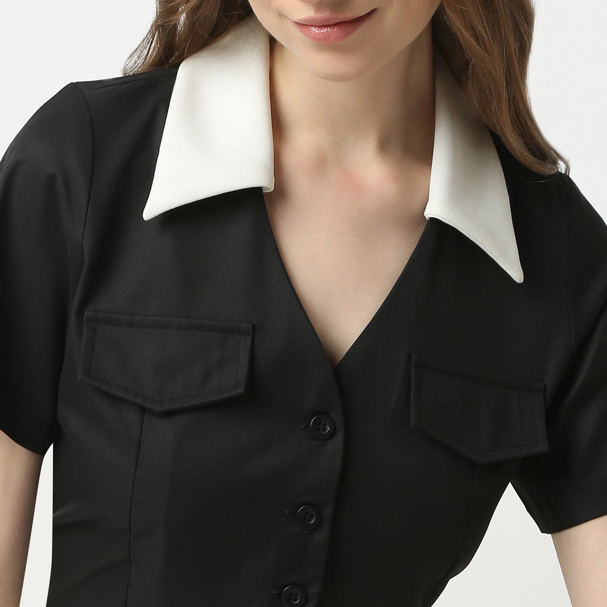 Solid Short Sleeve Betty Shirt - Image 4