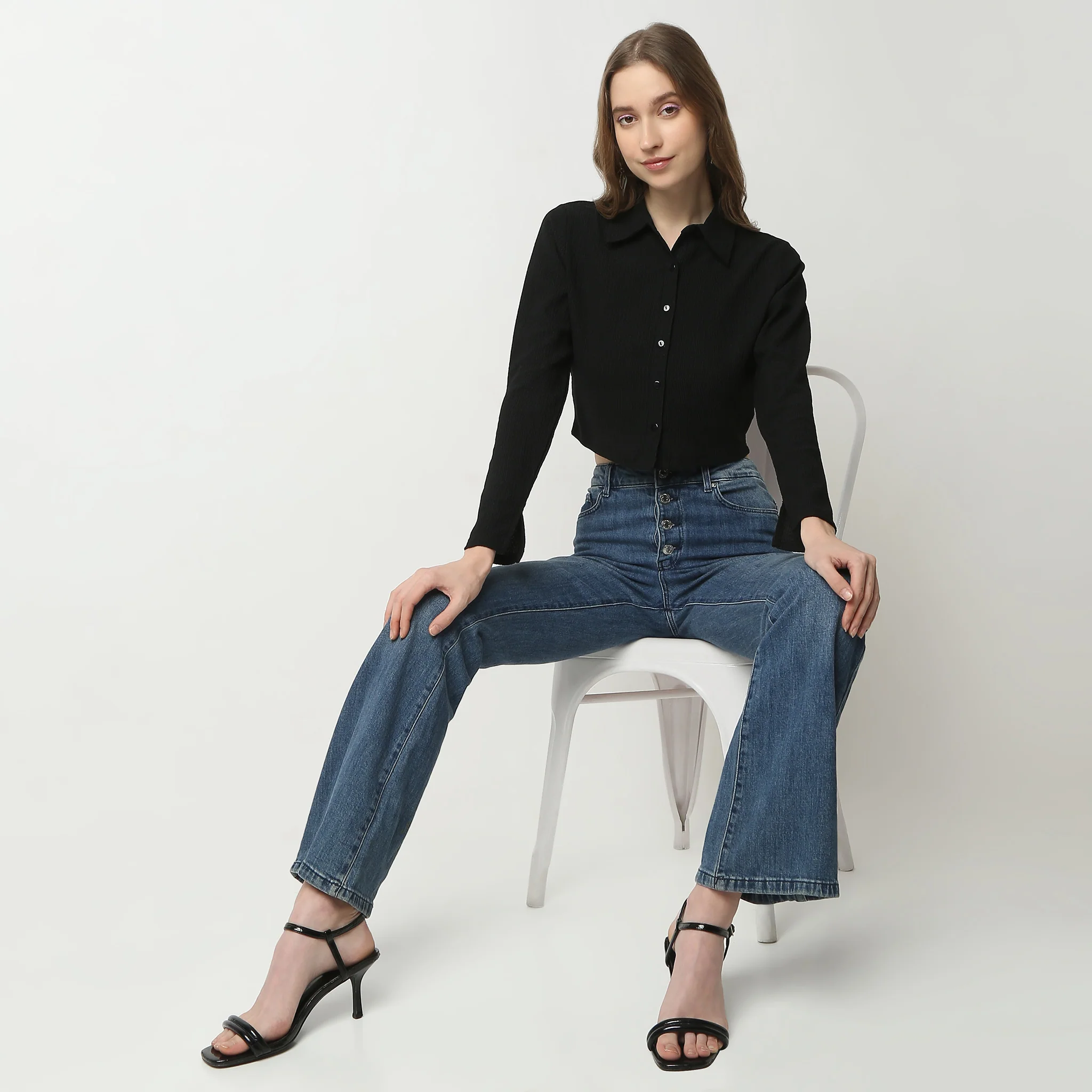 Solid Full Sleeve Betty Shirts