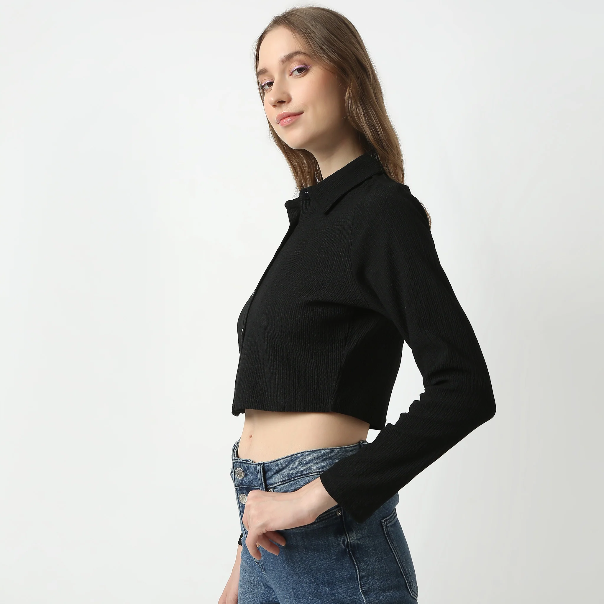 Solid Full Sleeve Betty Shirts - Image 4