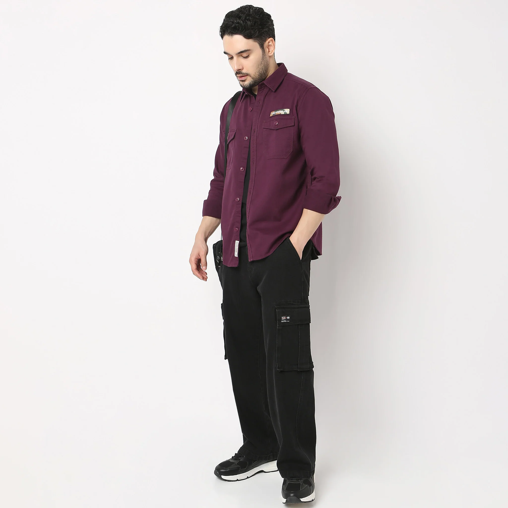 Modern Explorer - Rugged Shirt With Original Flap Pockets - Regular Fit Solid Shirt