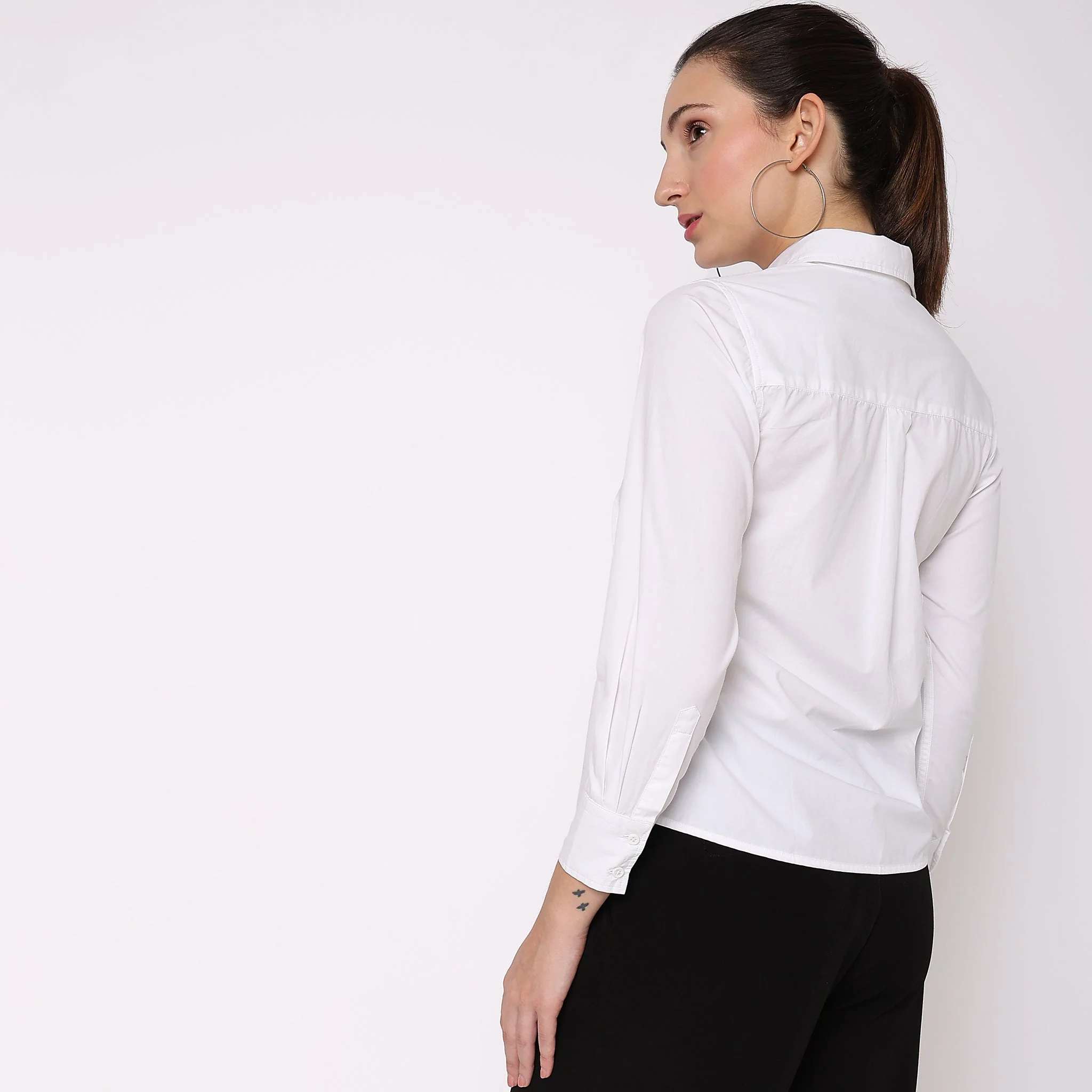 Solid Cotton Full Sleeve Casual Shirt - Image 8