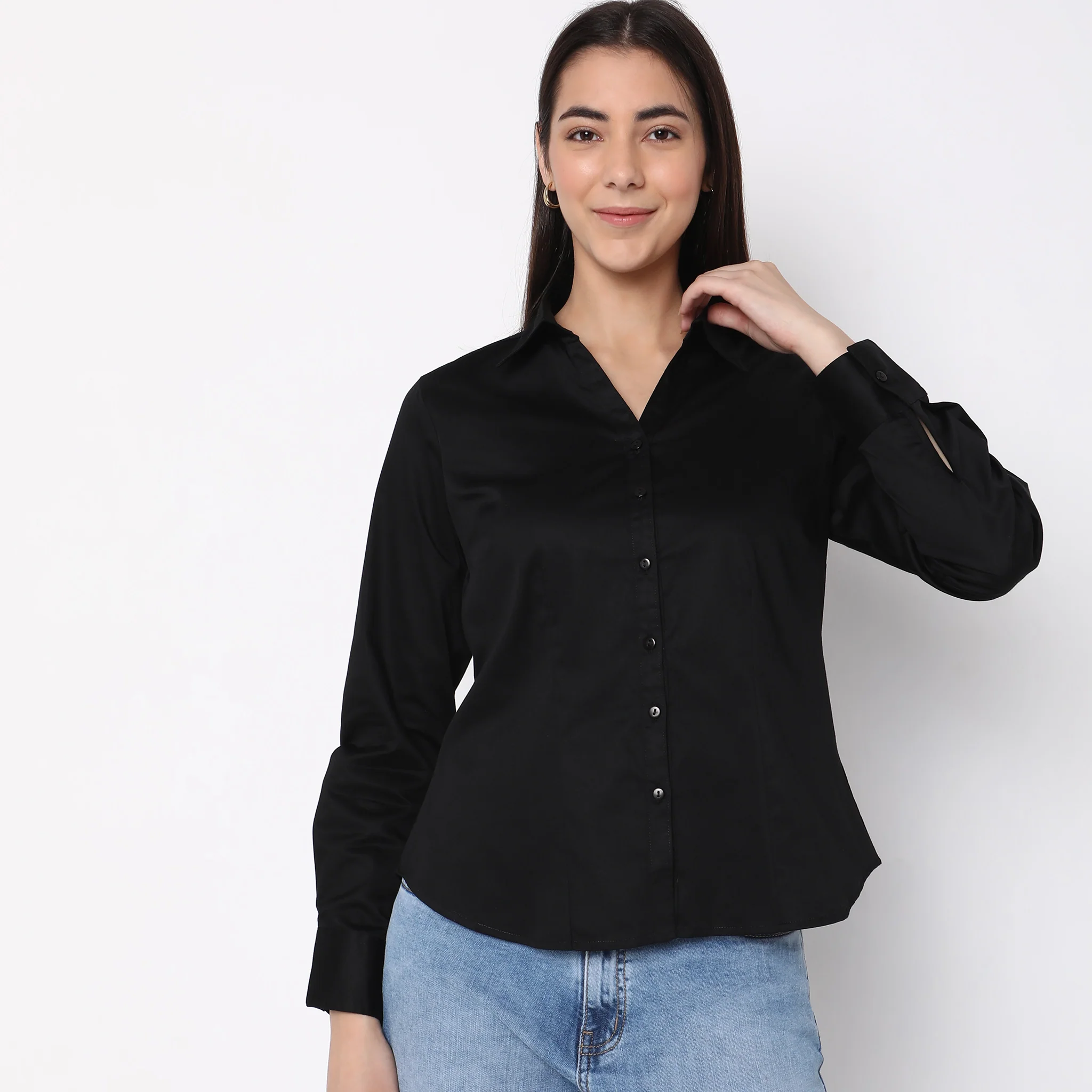 Regular Fit Solid Shirt - Image 17