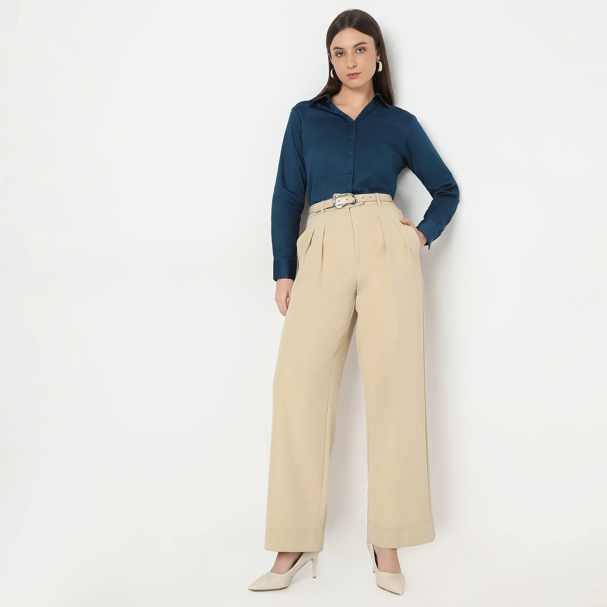 Regular Fit Solid Shirt - Image 31