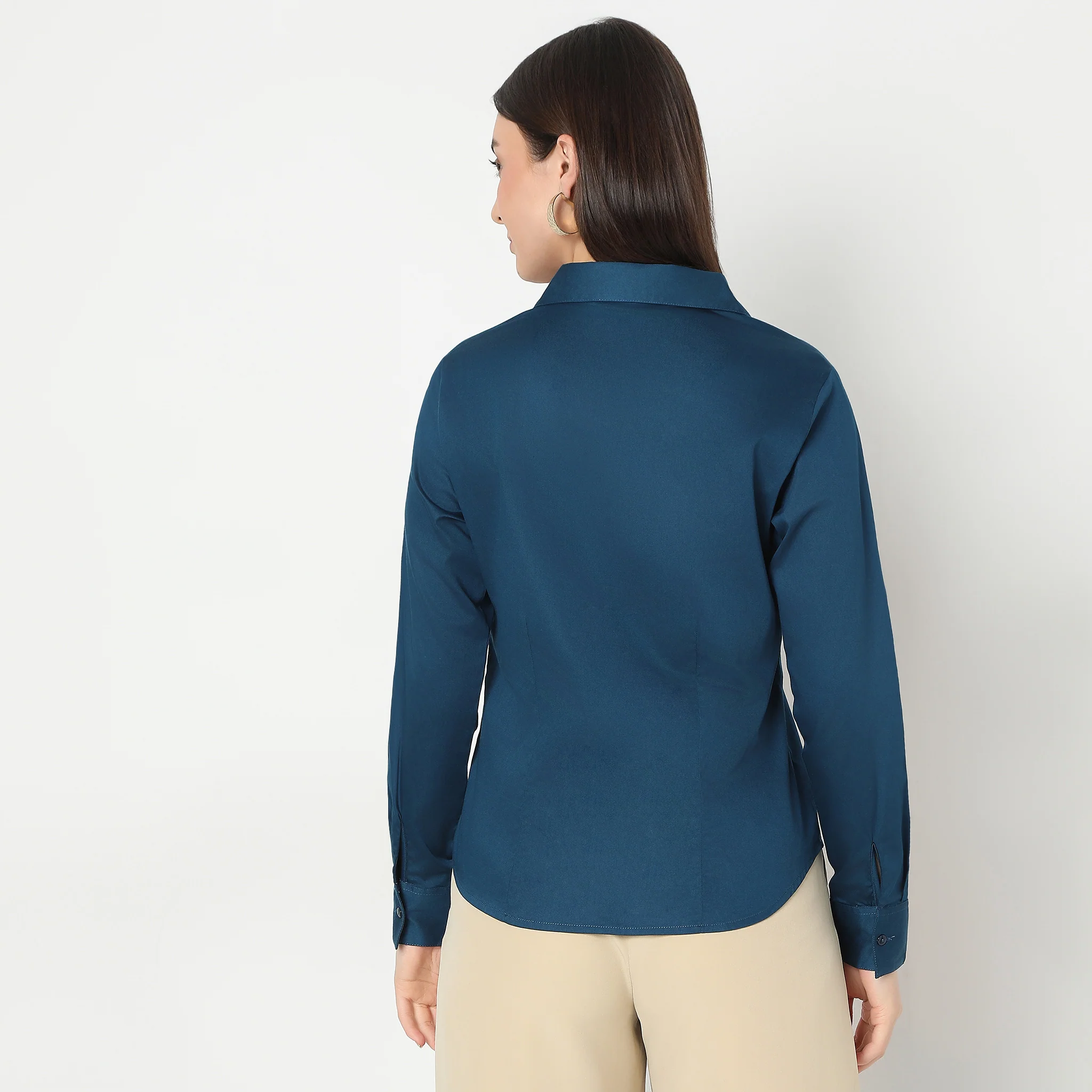 Regular Fit Solid Shirt - Image 33