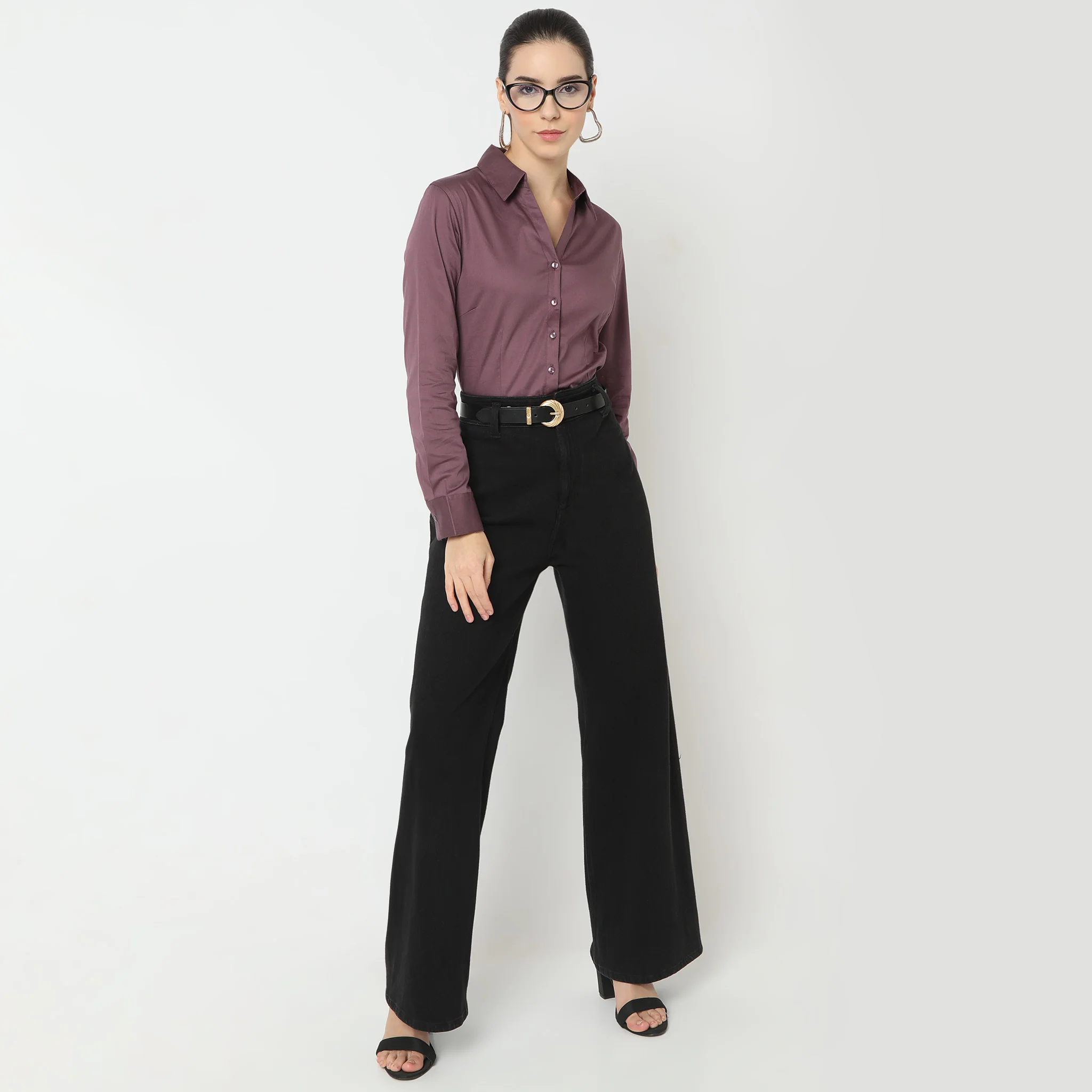 Regular Fit Solid Shirt - Image 36