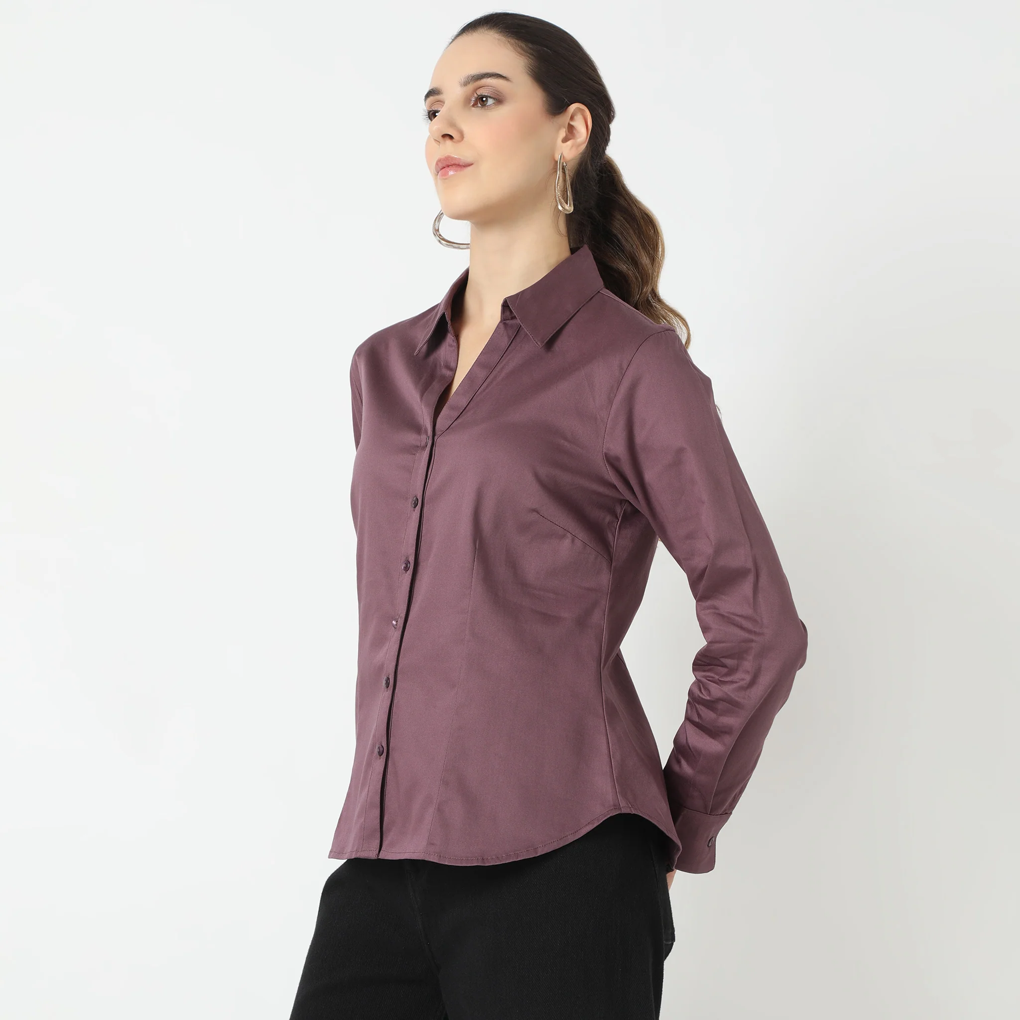 Regular Fit Solid Shirt - Image 38
